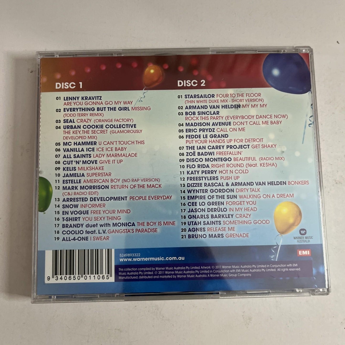 Various – 100% Hits (Nineties & Noughties Party Mix) (CD, 2011, 2-Disc)