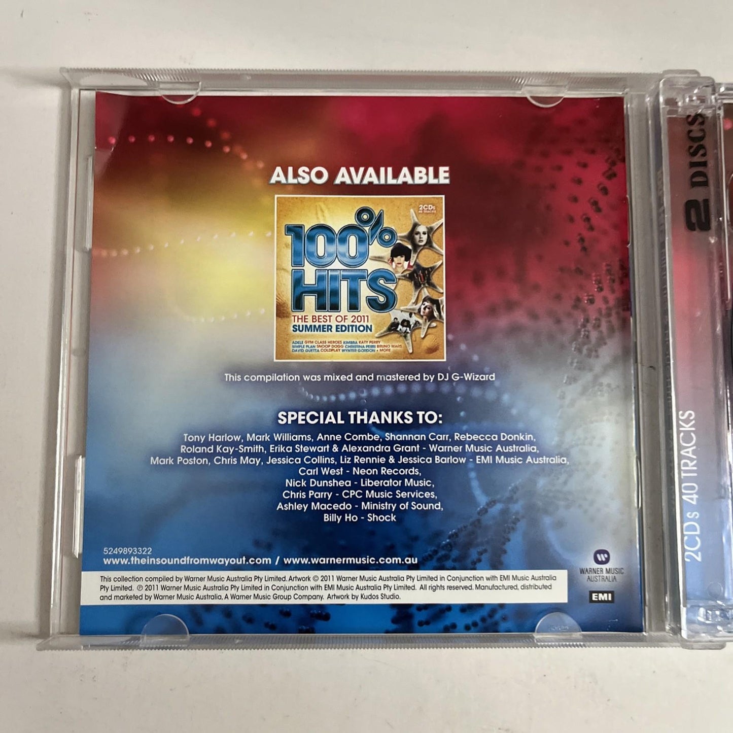 Various – 100% Hits (Nineties & Noughties Party Mix) (CD, 2011, 2-Disc)