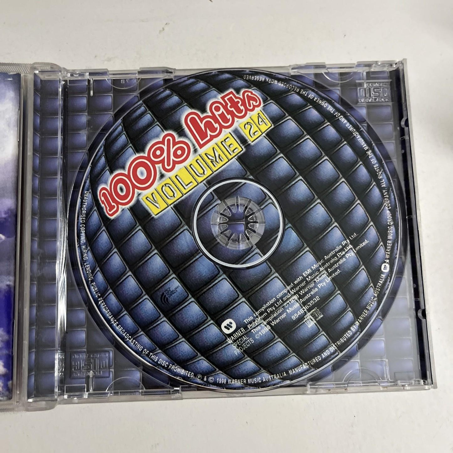 Various – 100% Hits Volume 24 (CD, 1998) Australia 9548363532