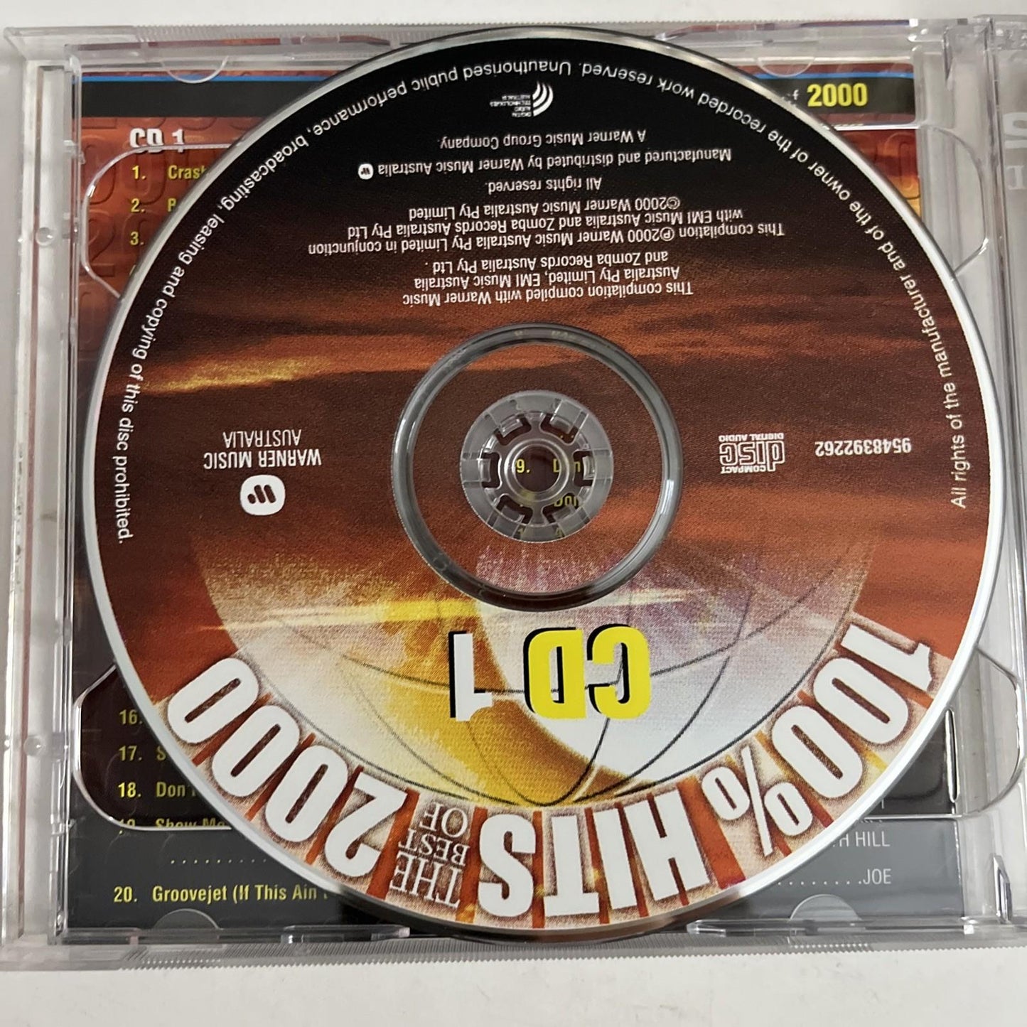 Various – 100% Hits The Best Of 2000 (CD, 2000, 2-Disc) Australia 9548392262