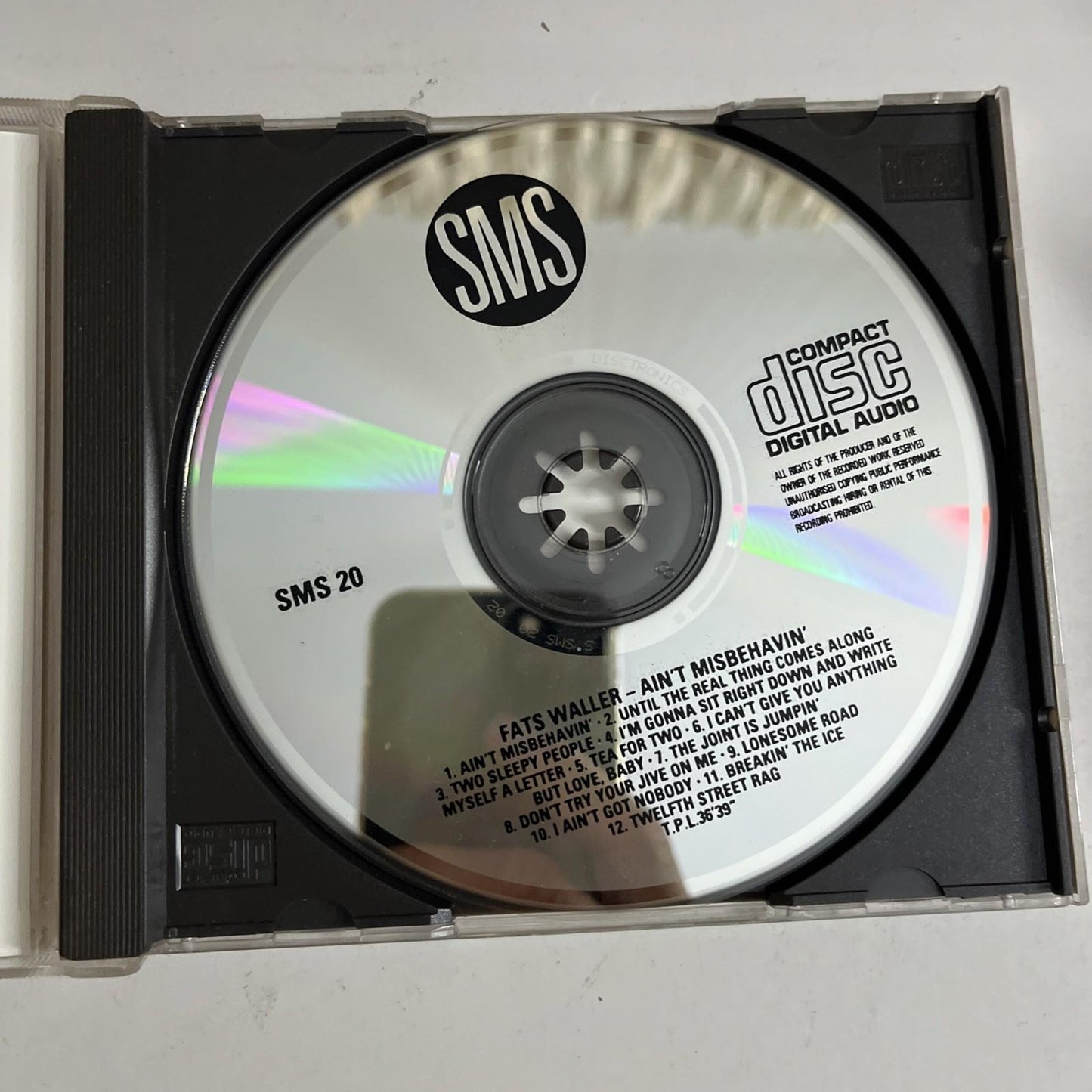 Fats Waller – Ain't Misbehavin' (CD, 1990) UK SMS 20