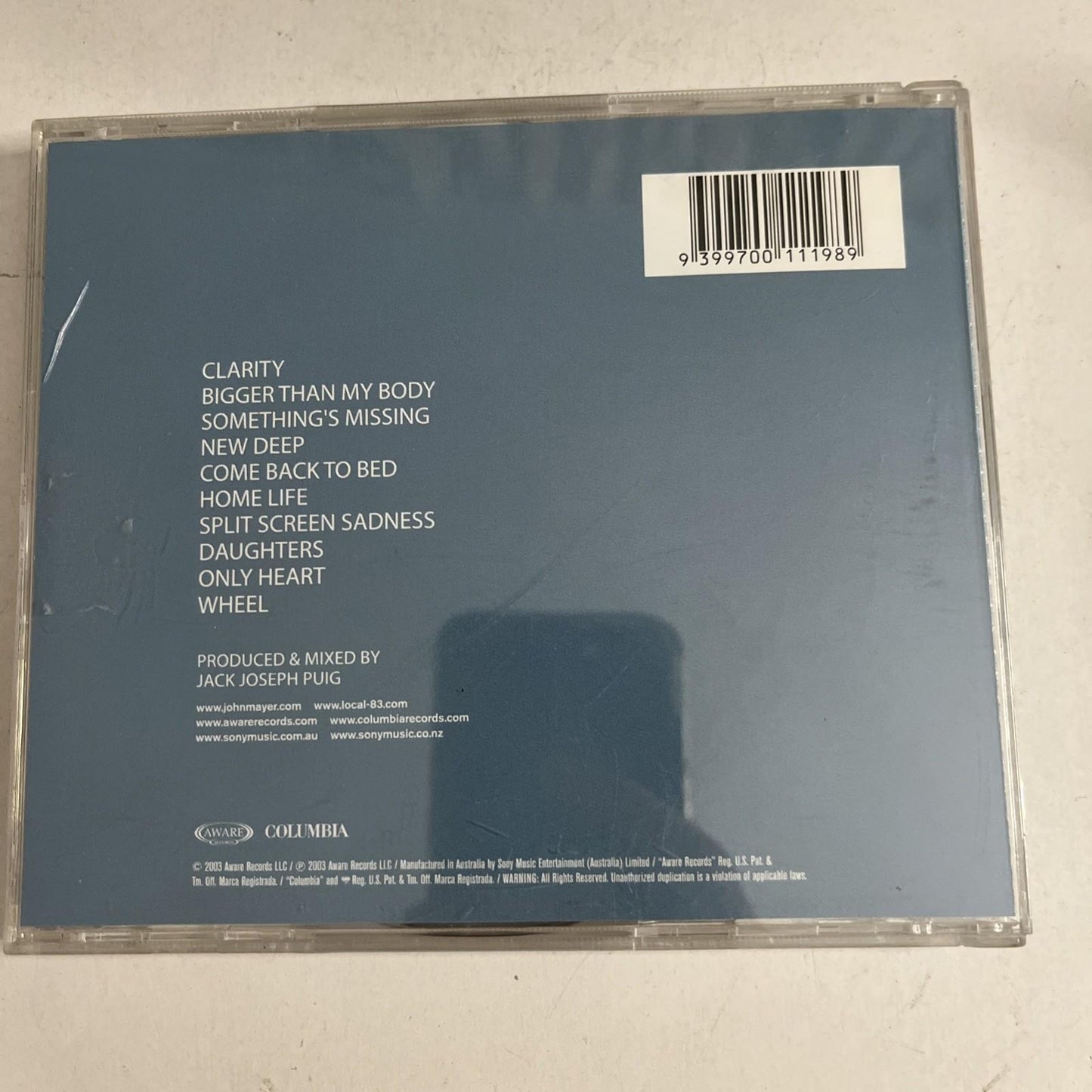 John Mayer – Heavier Things (CD, 2003) Australia 5134642000