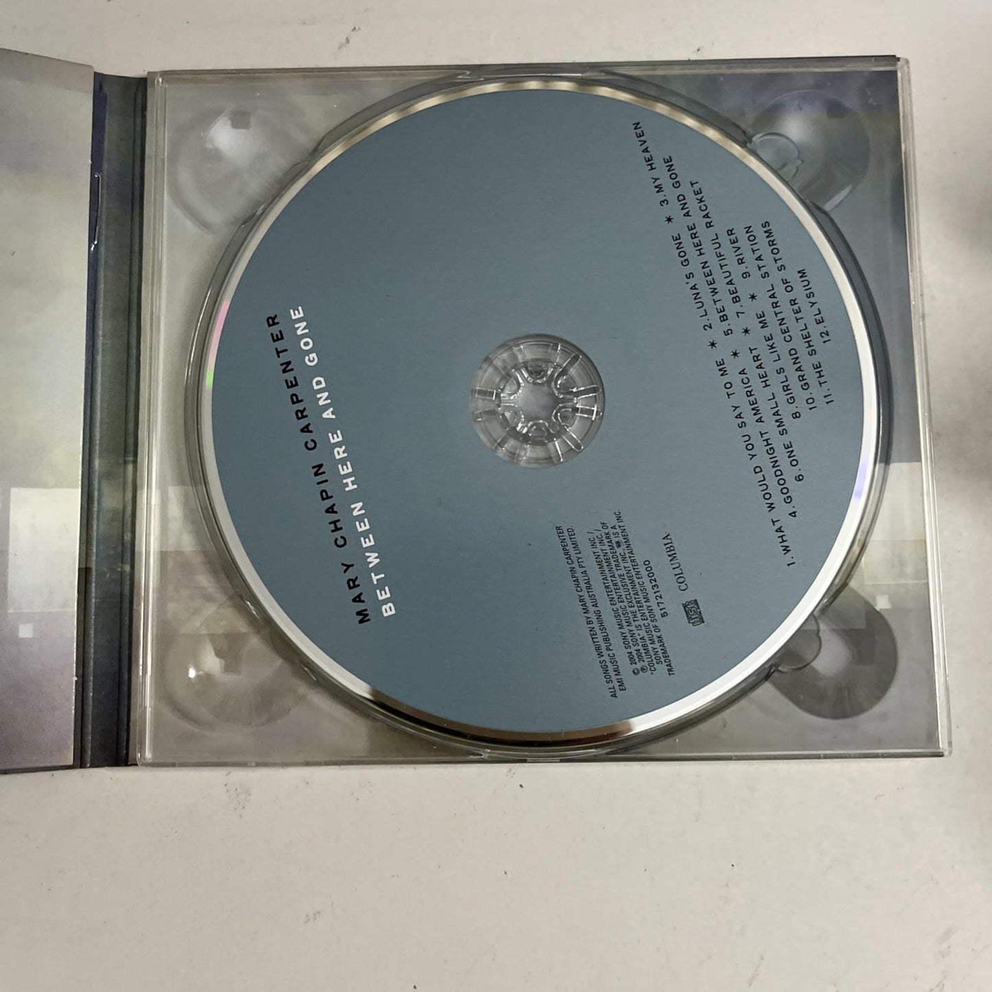 Mary Chapin Carpenter – Between Here And Gone (CD, 2004) Australia Promo