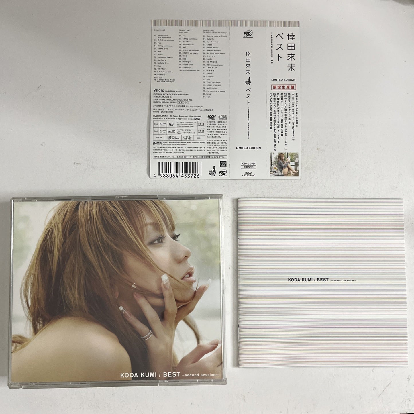 Kumi Koda – Best ~Second Session~ (CD + DVD, 2006, 3-Disc) Japan Limited Edition