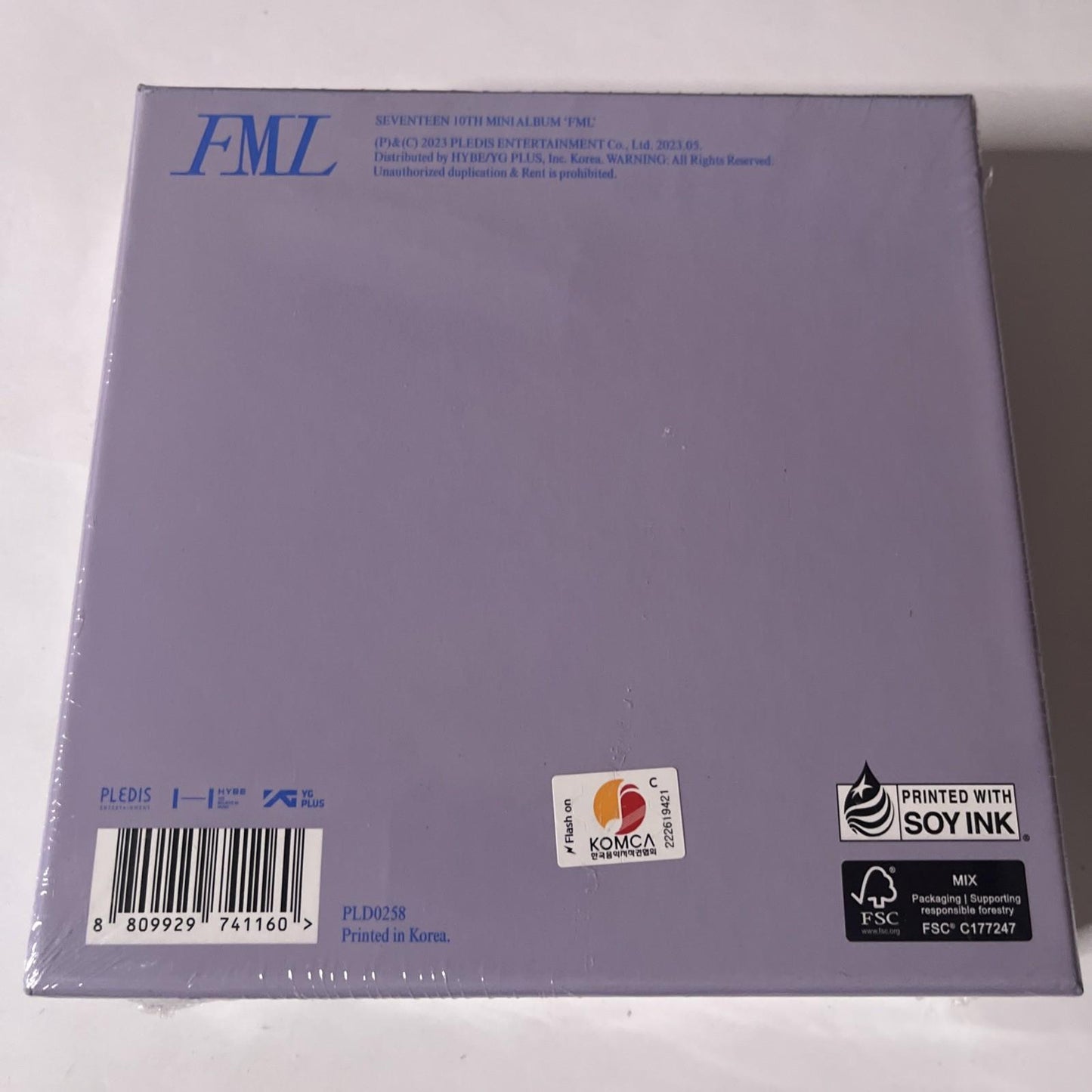 Seventeen – FML (CD, 2023) South Korea PLD0258 NEW