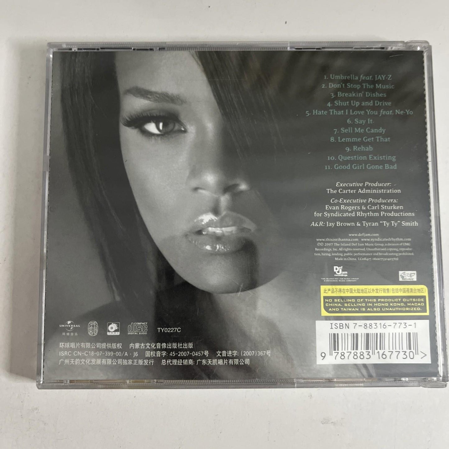 Rihanna – Good Girl Gone Bad (CD, 2007) China Special Edition TY0227C