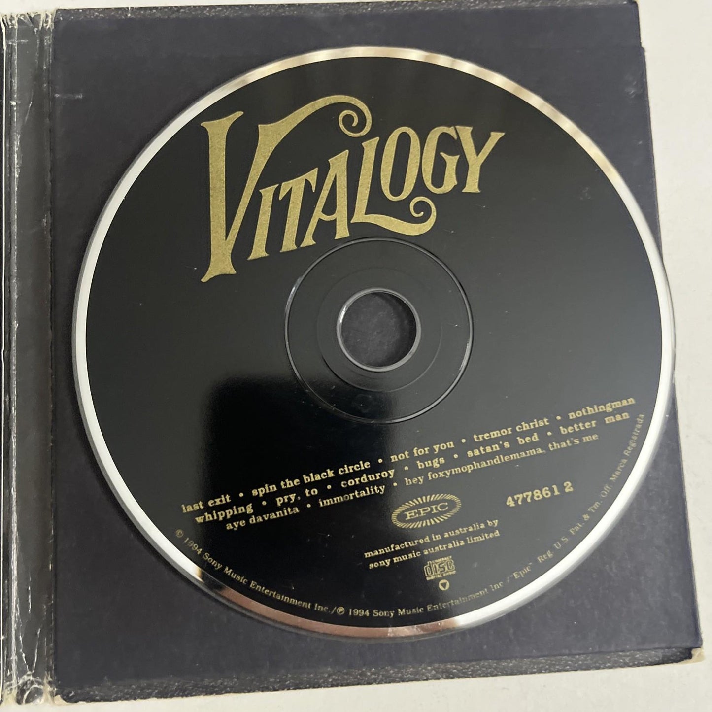 Pearl Jam – Vitalogy (CD, 1994) Australia Digipak EK 66900