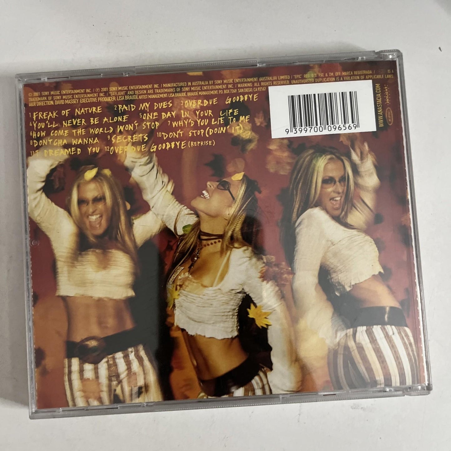 Anastacia – Freak Of Nature (CD, 2001) Australia 5047572000