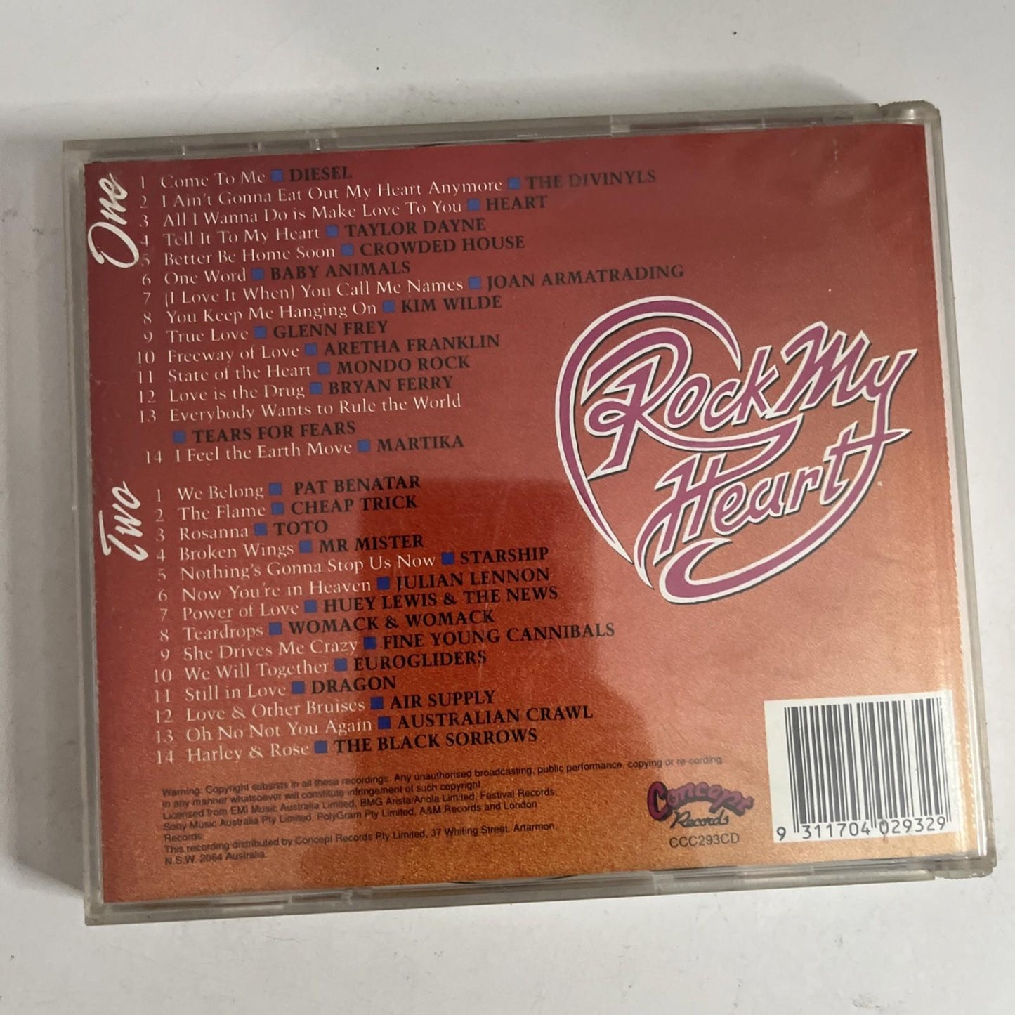 Various – Rock My Heart ....Please (CD, 2-Disc) Australia CC293CD