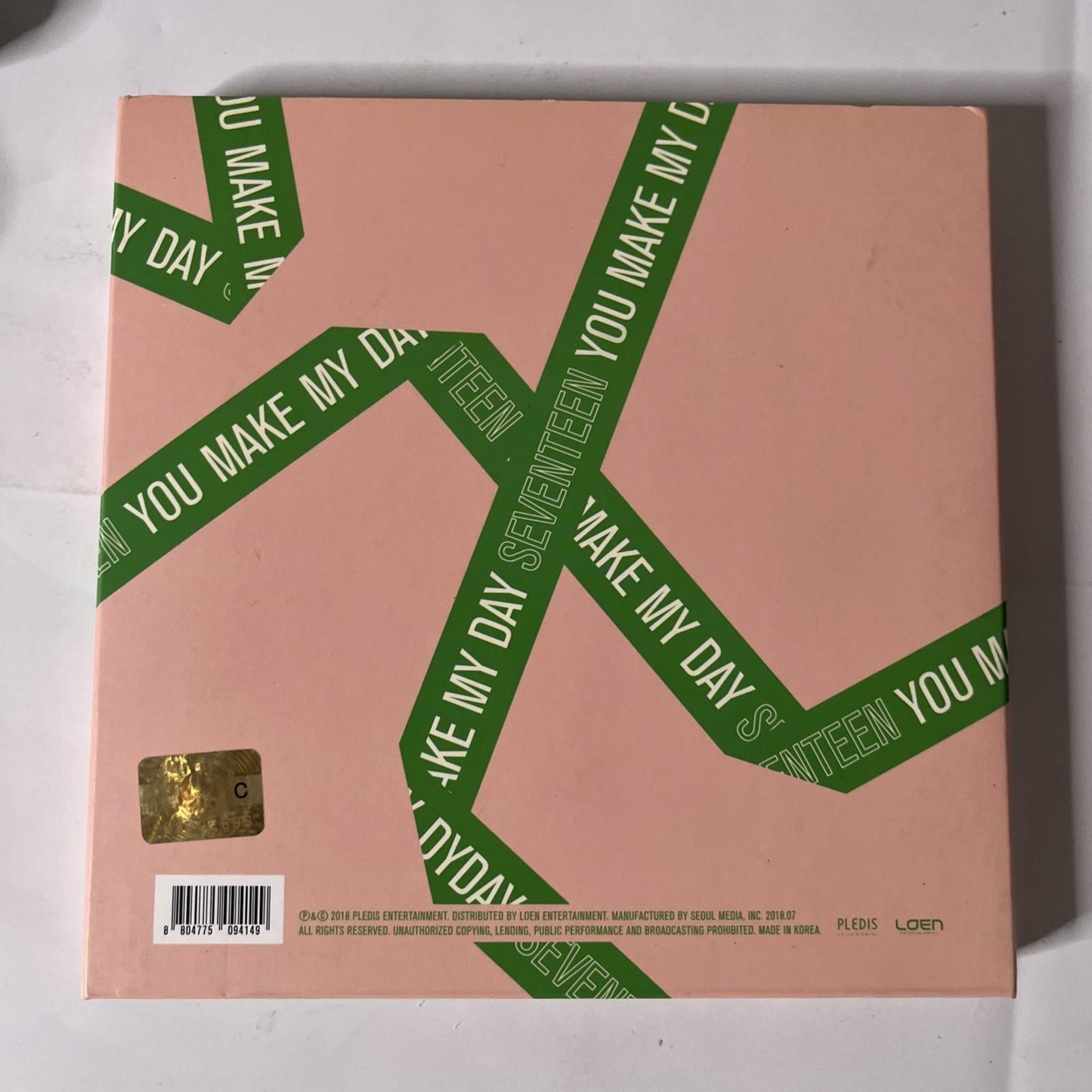 Seventeen – You Make My Day (CD, 2018) South Korea L100005499