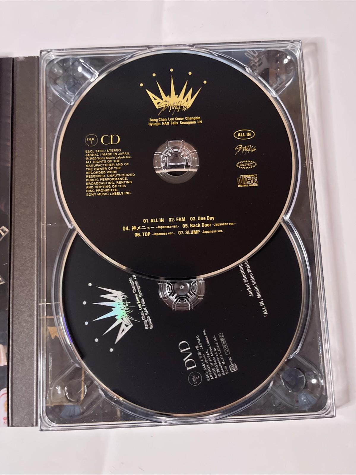 Stray Kids – All In (CD + DVD, 2020, 2-Disc) Japan Limited Edition ESCL-5460-1