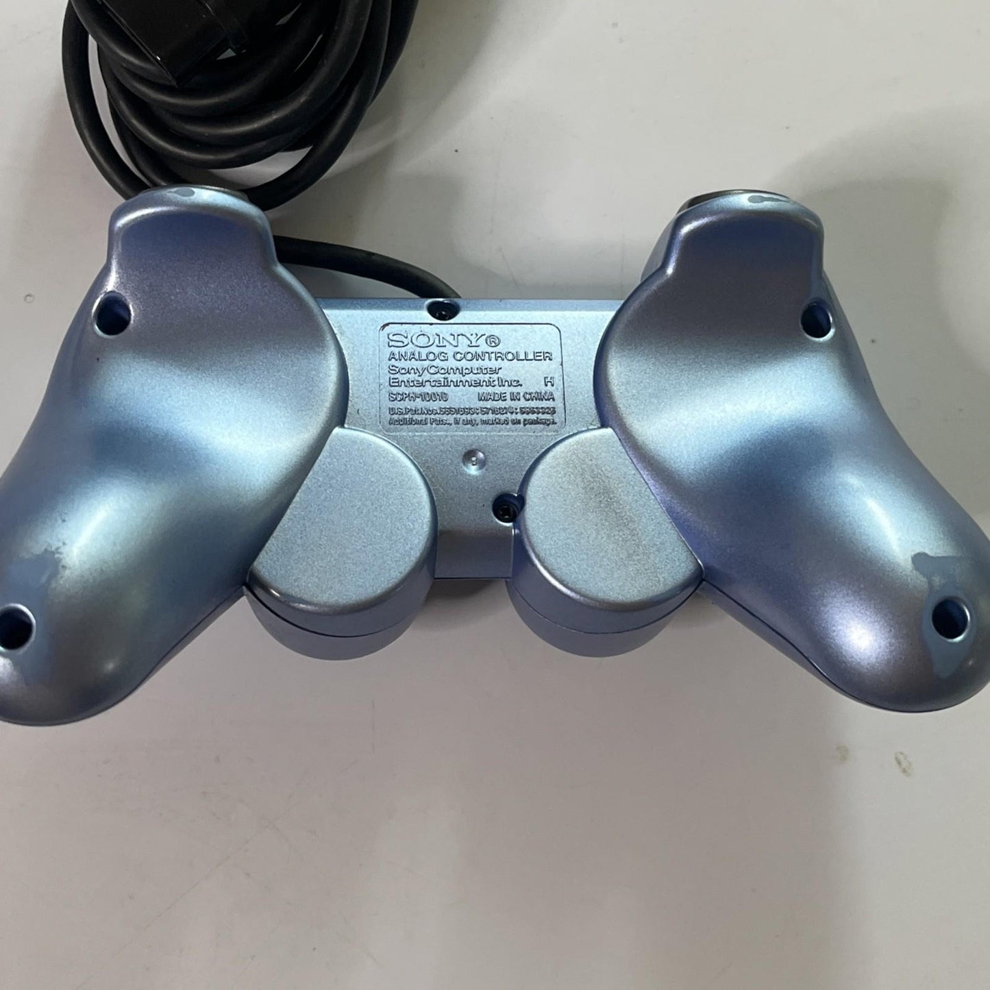 Genuine Official Sony PlayStation PS2 Dualshock 2 Metallic Blue Controller