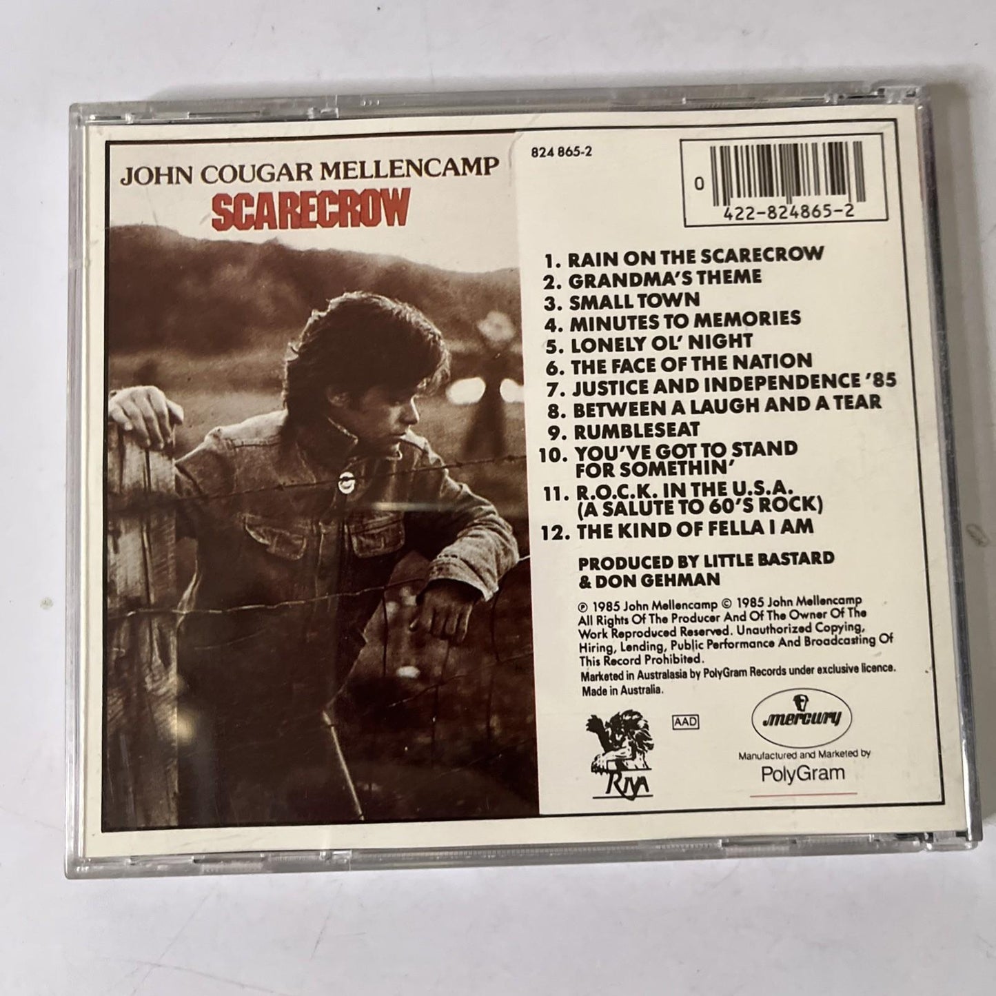John Cougar Mellencamp – Scarecrow (CD, 1985) Album
