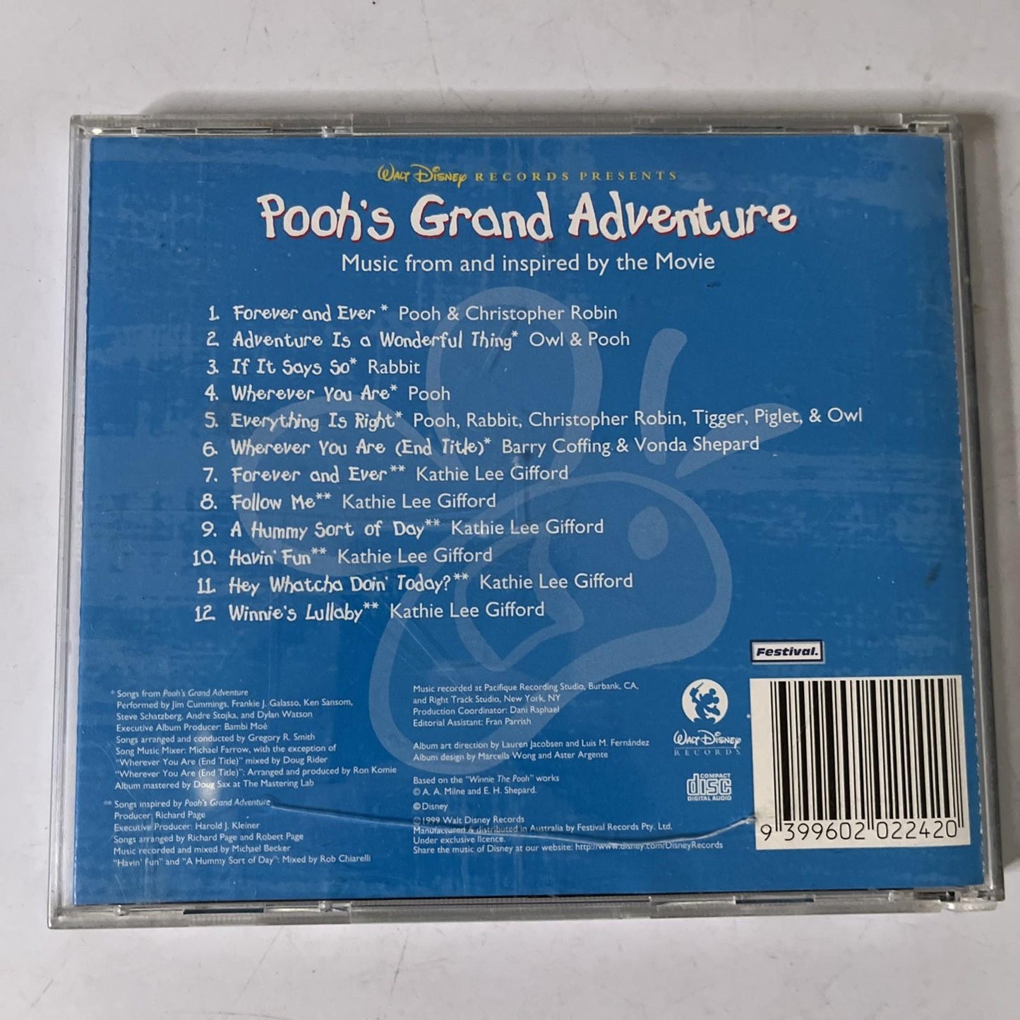 Pooh's Grand Adventure: Music From And Inspired By The Movie (CD, 1997)