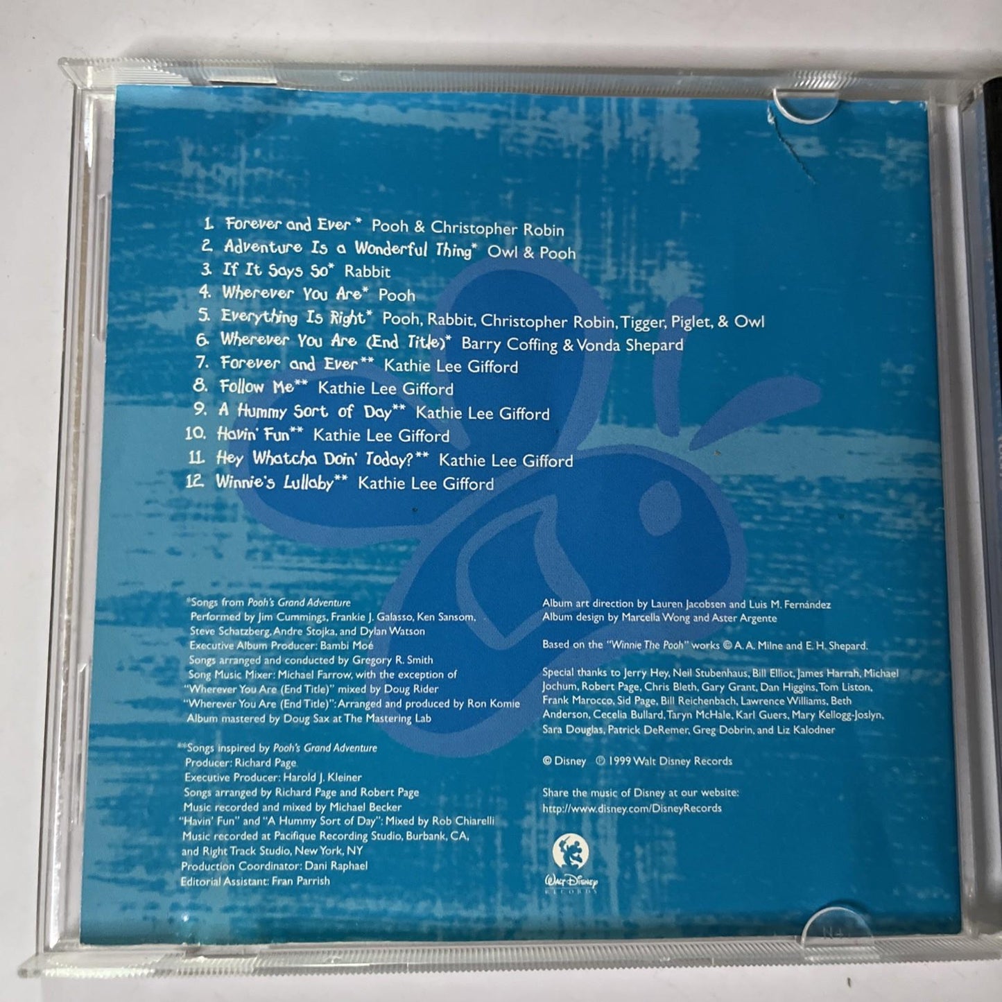 Pooh's Grand Adventure: Music From And Inspired By The Movie (CD, 1997)