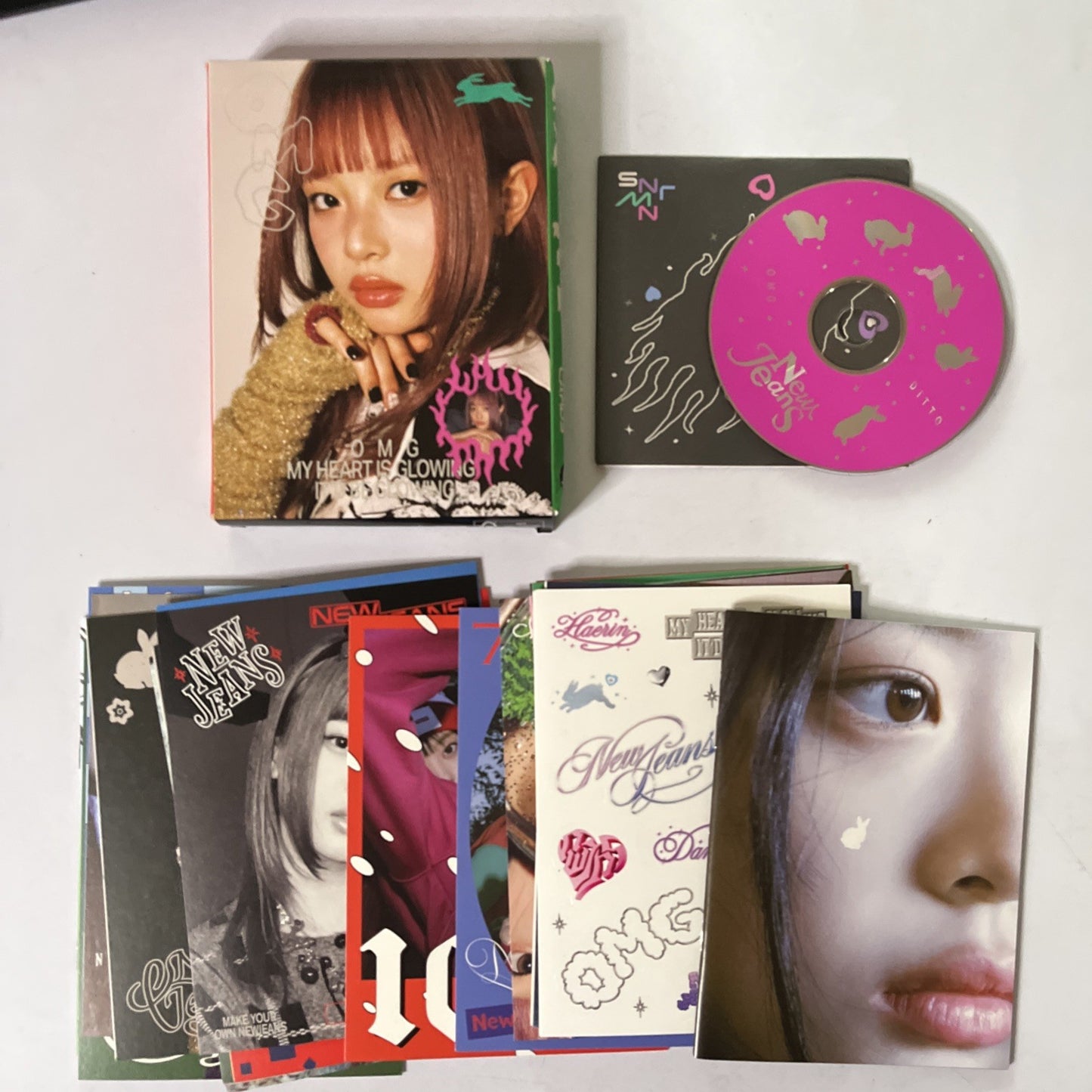 NewJeans – OMG Hanni Version (CD, 2023) Message Cards + Photobook + Stickers
