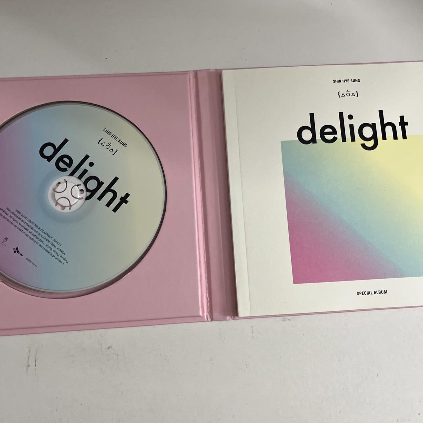 Shin Hye Sung – Delight (CD, 2016) South Korea Special Album CMCC10714