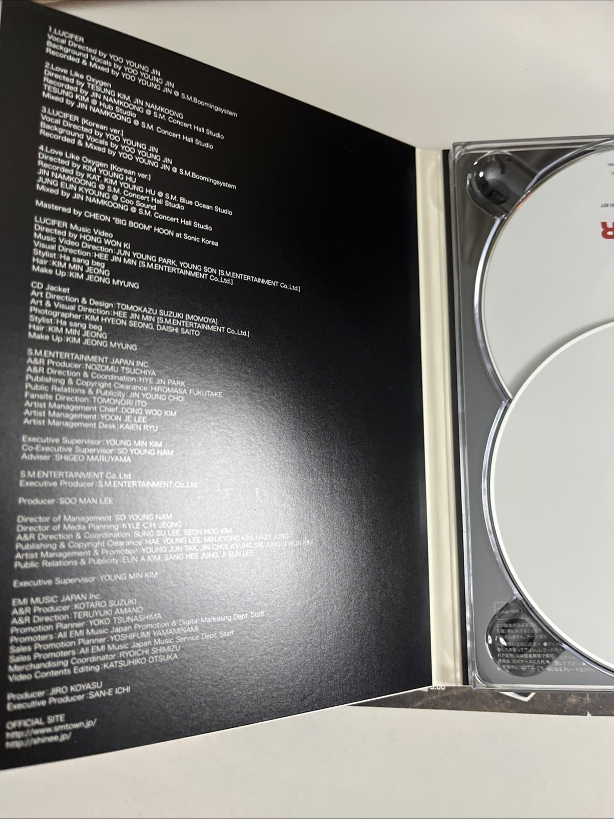 SHINee – Lucifer (CD + DVD, 2011, 2-Disc) Japan Limited Edition TOCT-40381