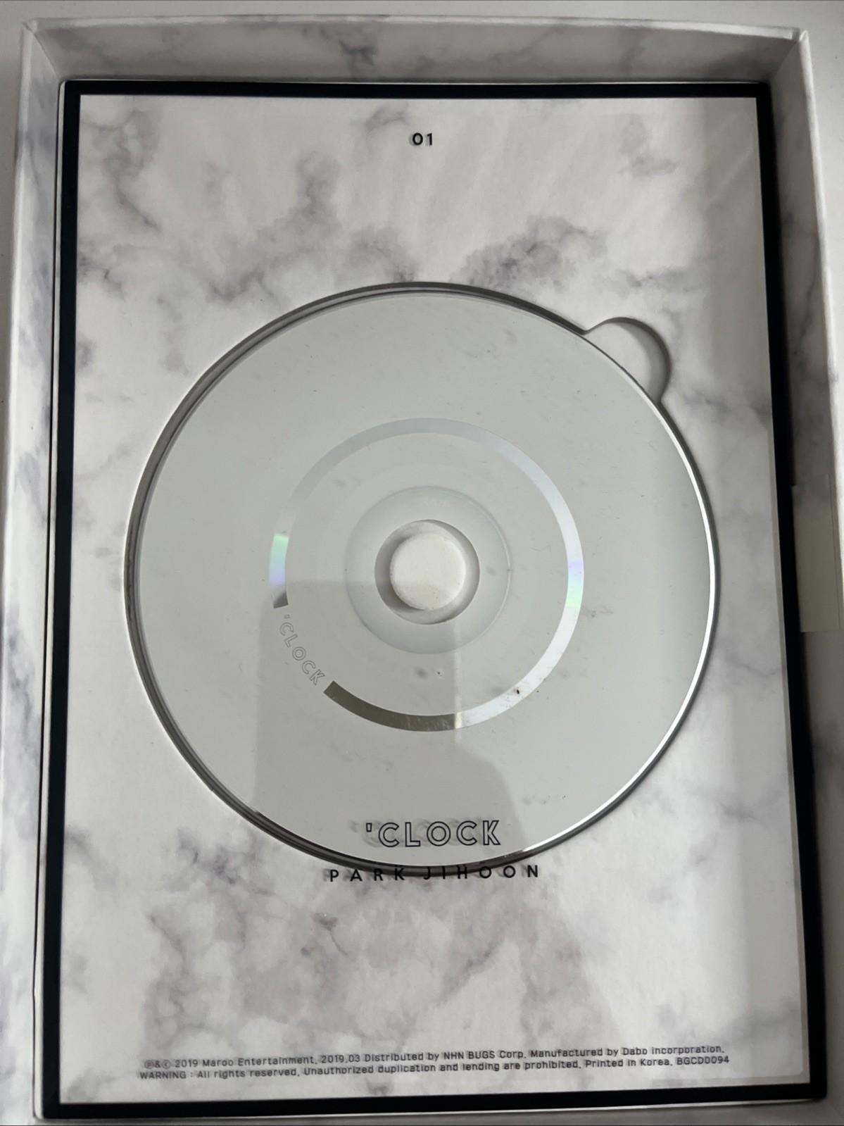 Park Ji-hoon – O'Clock (CD, 2019) Photobook South Korea BGCD0094