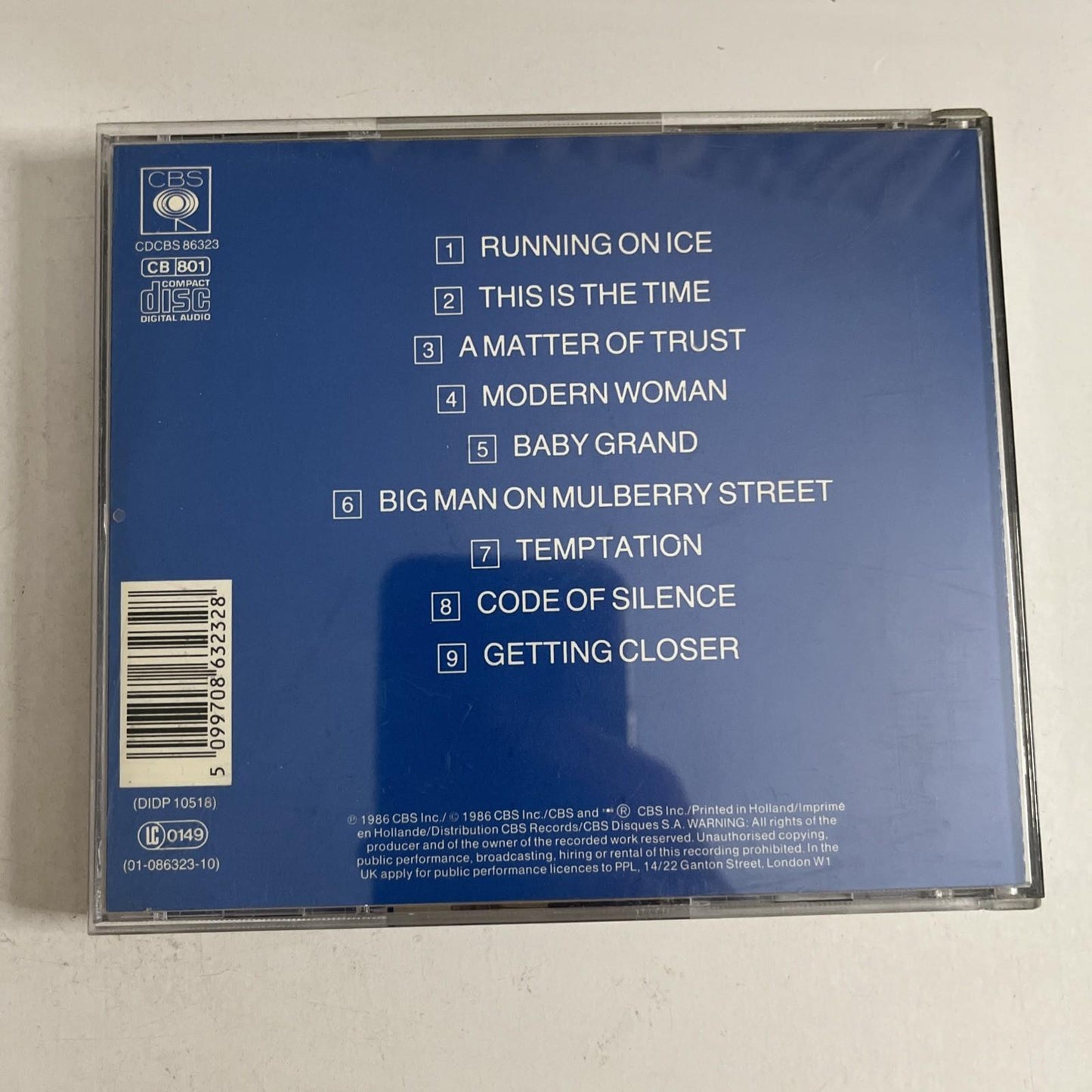 Billy Joel – The Bridge (CD, 1986) Europe CDCBS 86323
