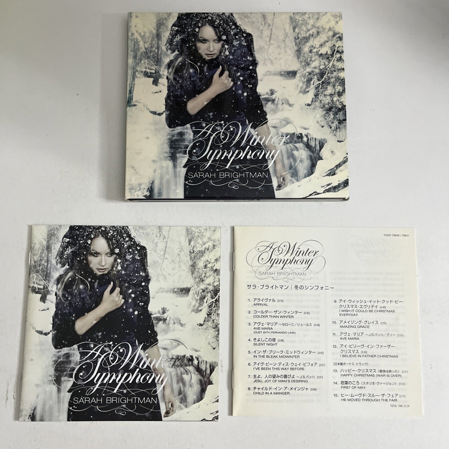Sarah Brightman – A Winter Symphony (CD, 2008) Japan Digipak, Bonus Track