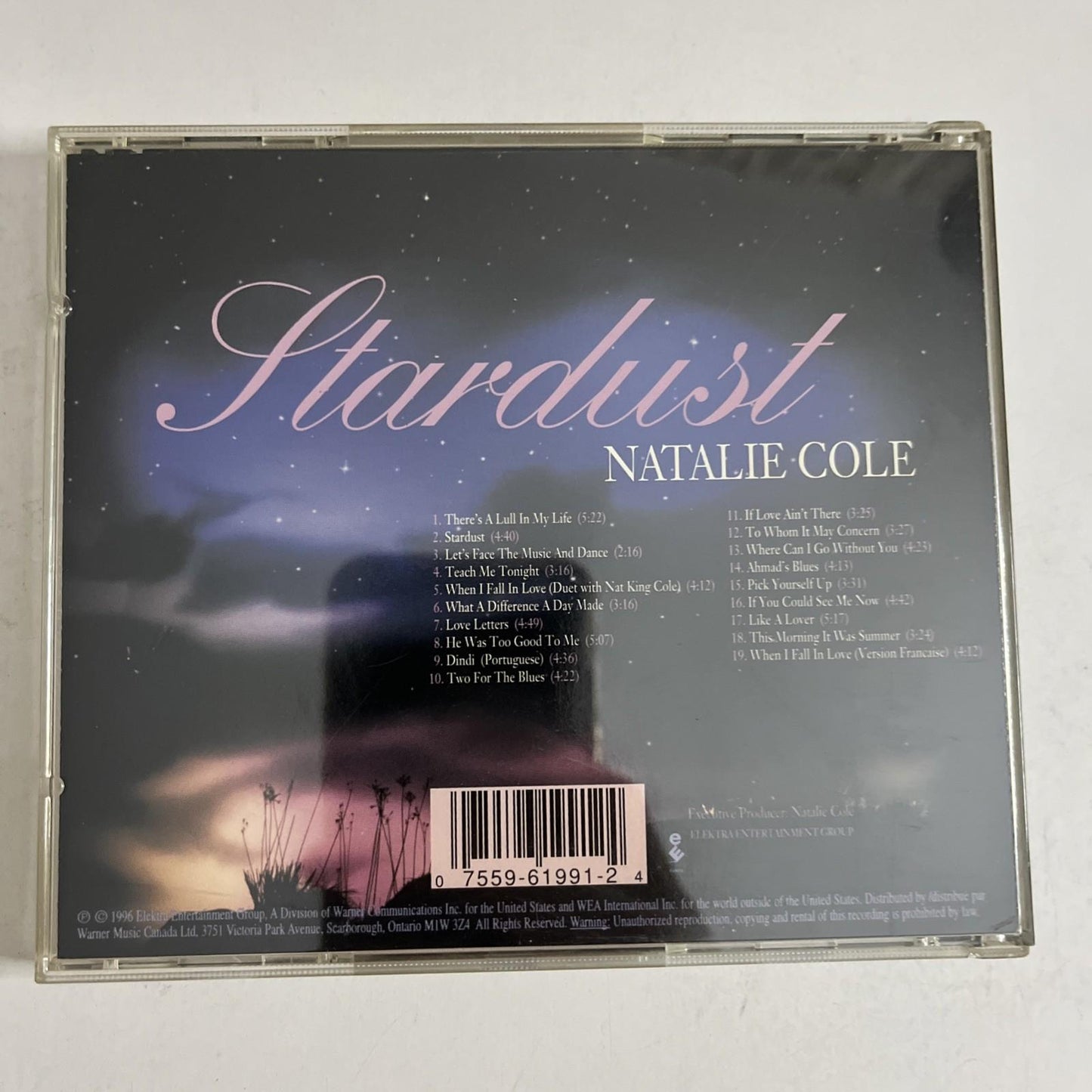 Natalie Cole – Stardust (CD, 1996) Canada CD 61991