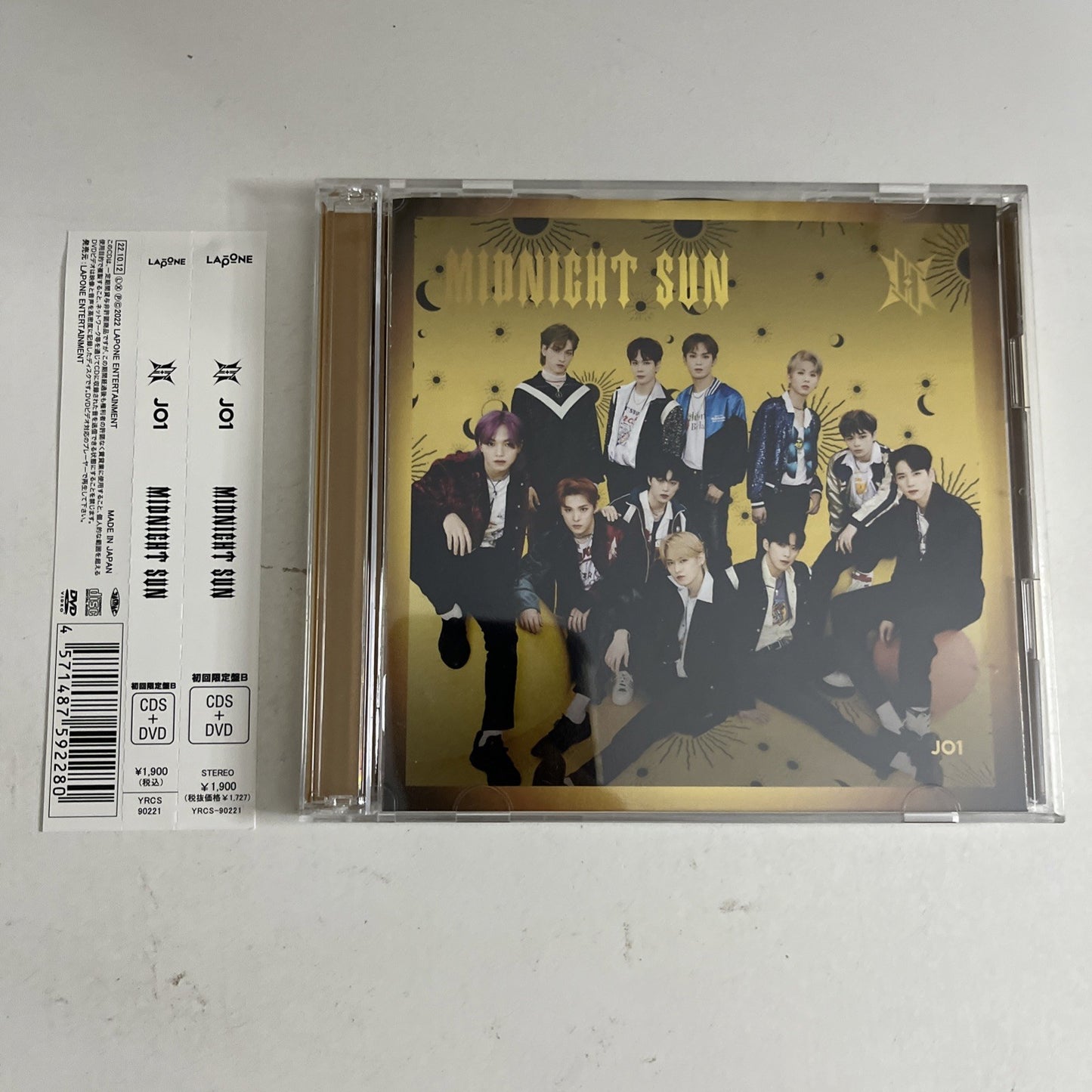 JO1 – Midnight Sun (CD + DVD, 2022, 2-Disc) Japan Obi YRCS-90221