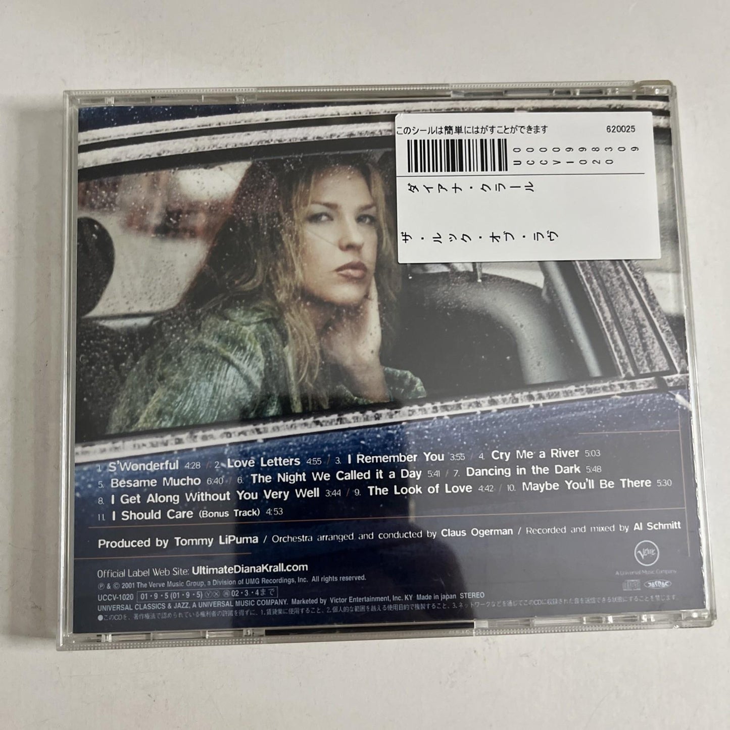 Diana Krall – The Look Of Love (CD, 2001) Japan Bonus Track UCCV-1020