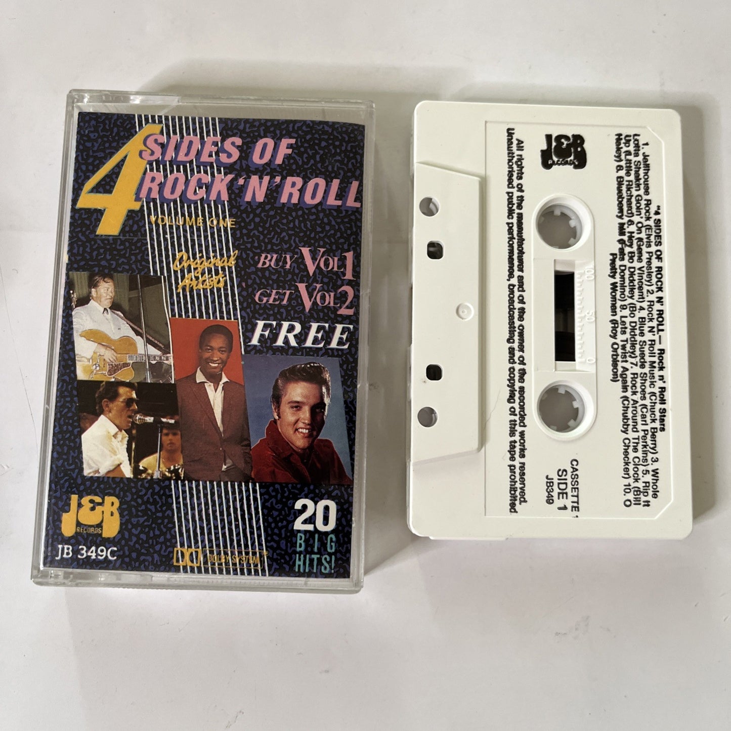 Various – 4 Sides Of Rock 'N' Roll - Volume One (Music Cassette) JB 349C