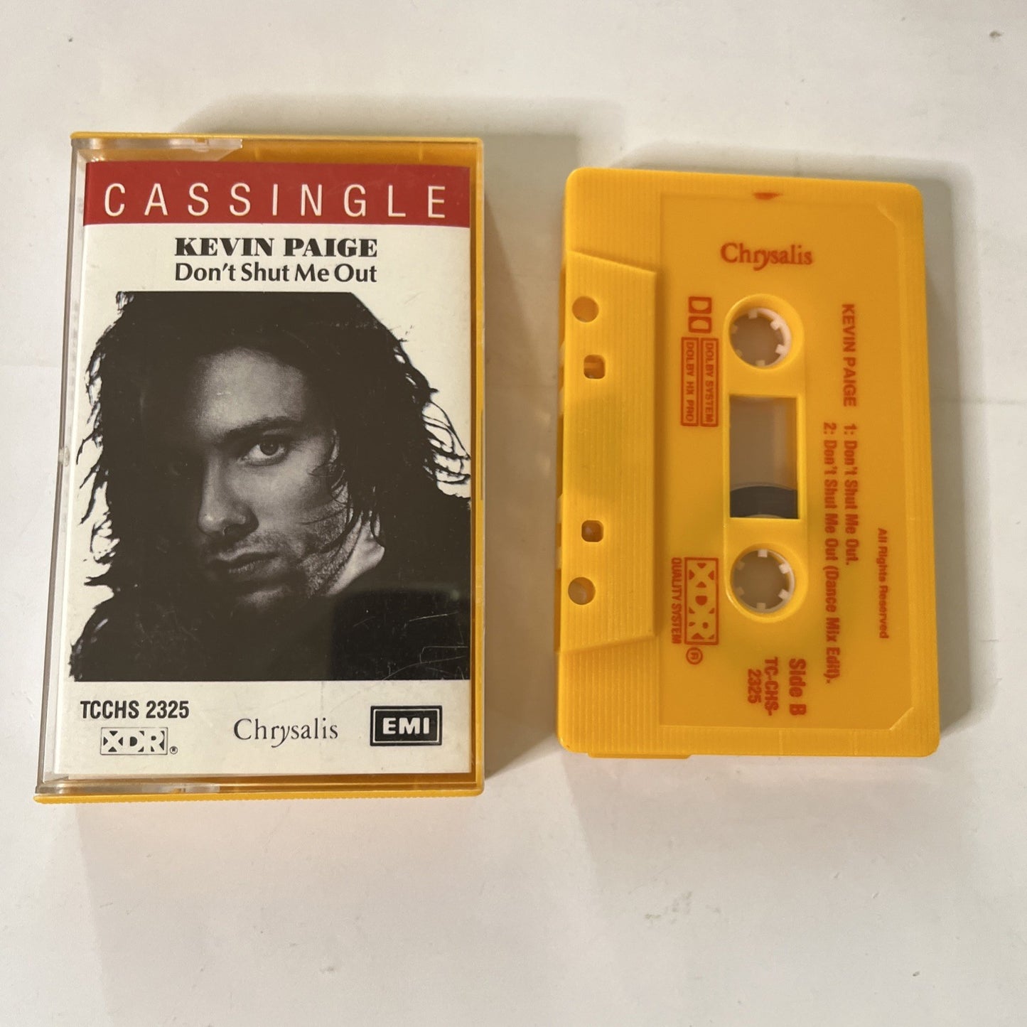Kevin Paige – Don't Shut Me Out (Cassette, 1989) Australasia TC-CHS-2325