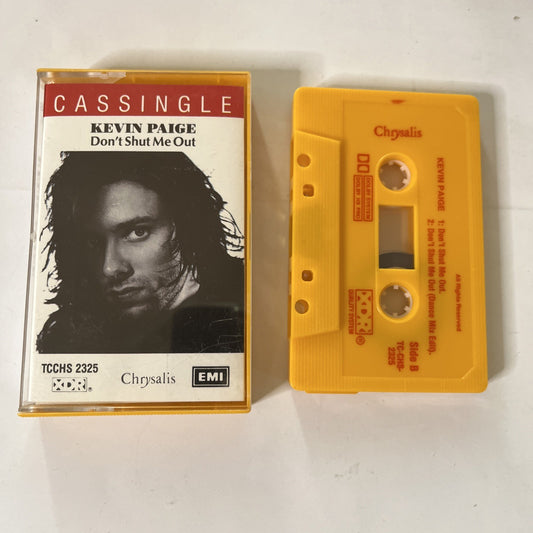 Kevin Paige – Don't Shut Me Out (Cassette, 1989) Australasia TC-CHS-2325