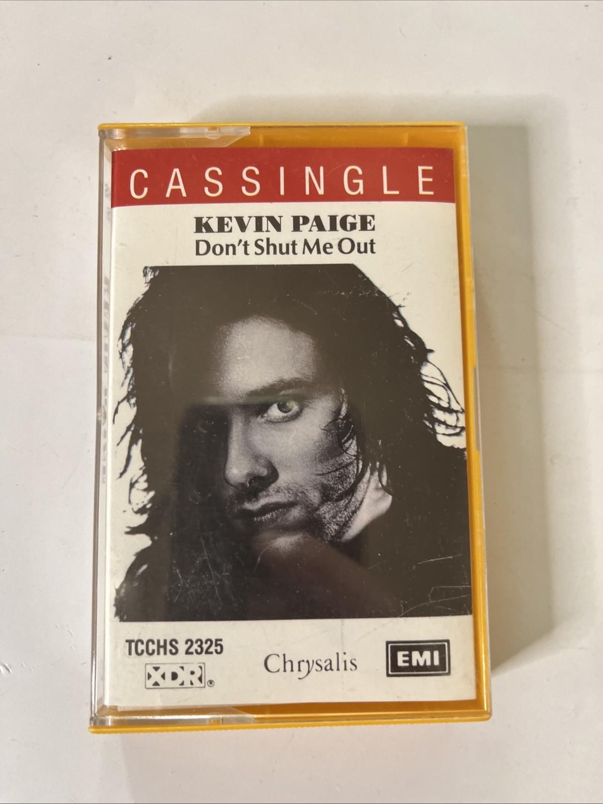 Kevin Paige – Don't Shut Me Out (Cassette, 1989) Australasia TC-CHS-2325
