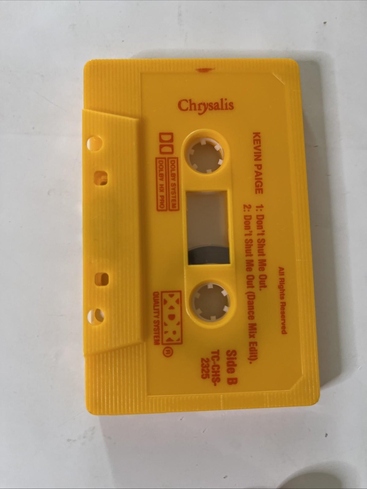Kevin Paige – Don't Shut Me Out (Cassette, 1989) Australasia TC-CHS-2325