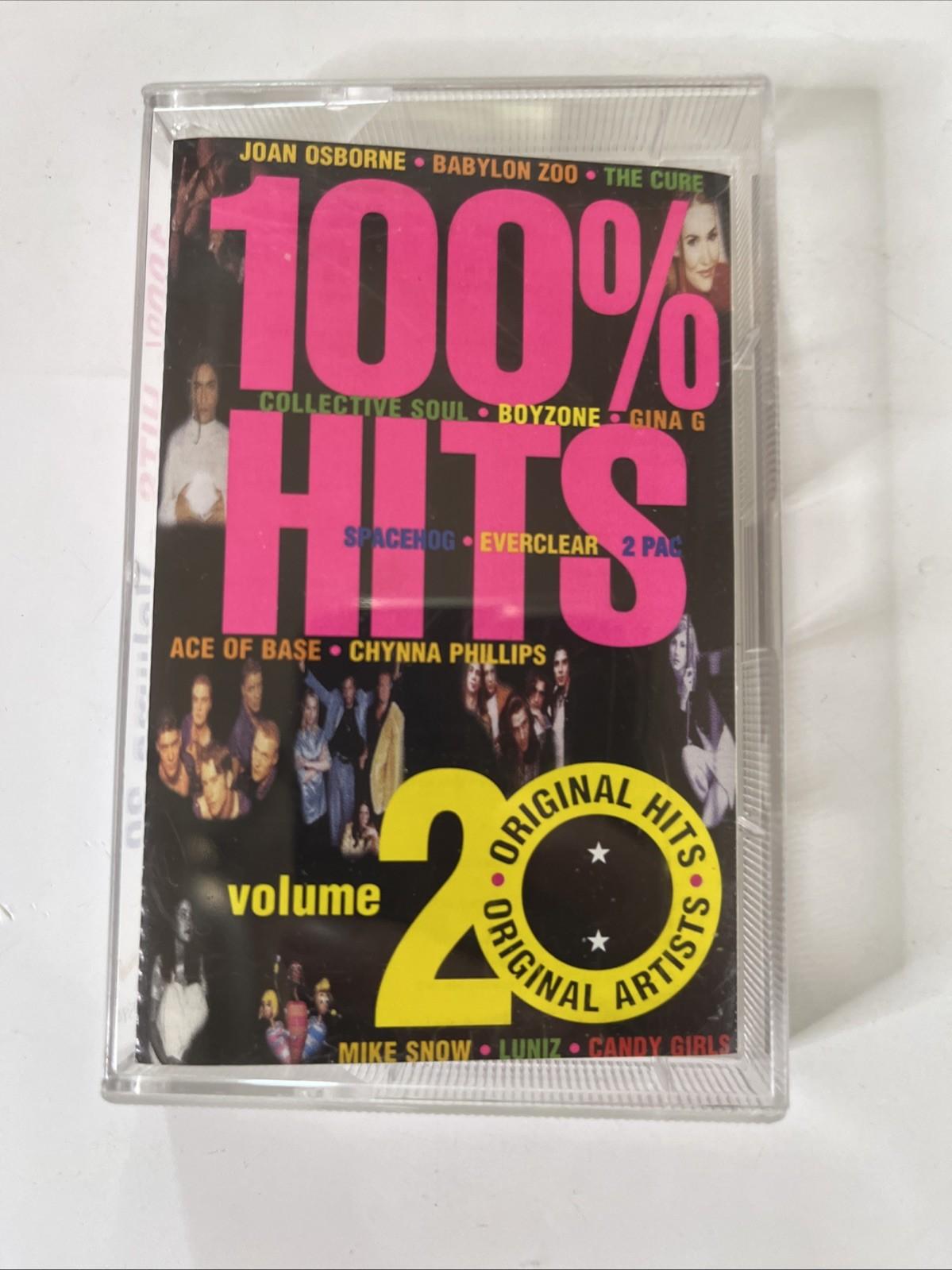 Various – 100% Hits Volume 20 (Cassette, 1996) Australia 9876594