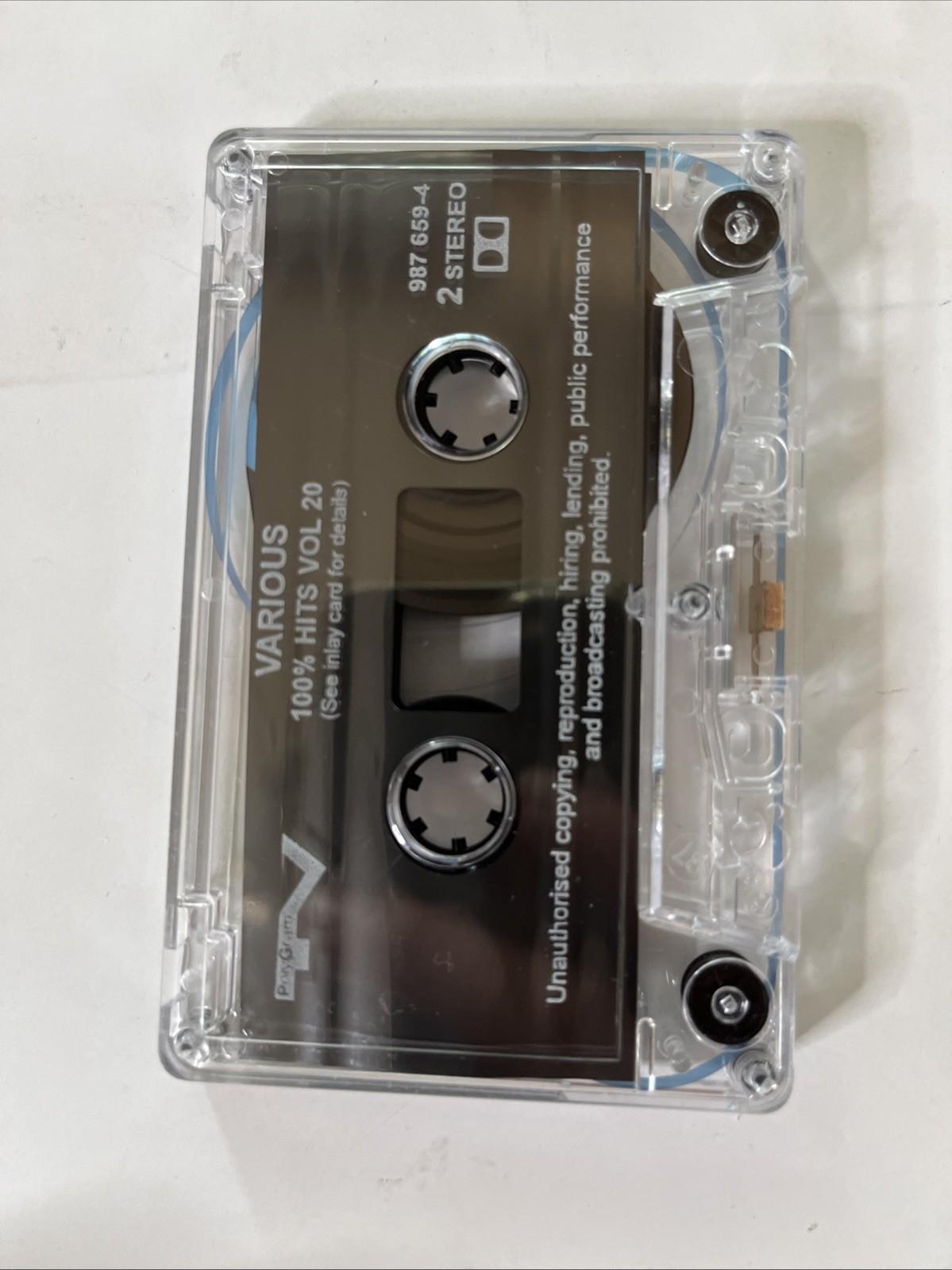 Various – 100% Hits Volume 20 (Cassette, 1996) Australia 9876594
