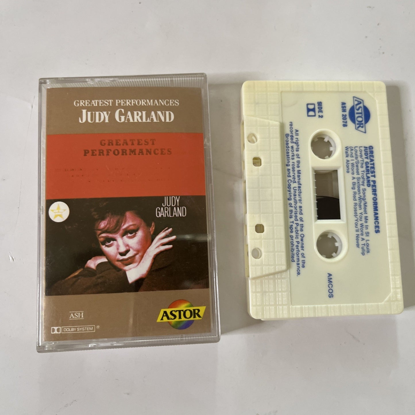 Judy Garland – Greatest Performances  (Music Cassette) Australia ASH 2078