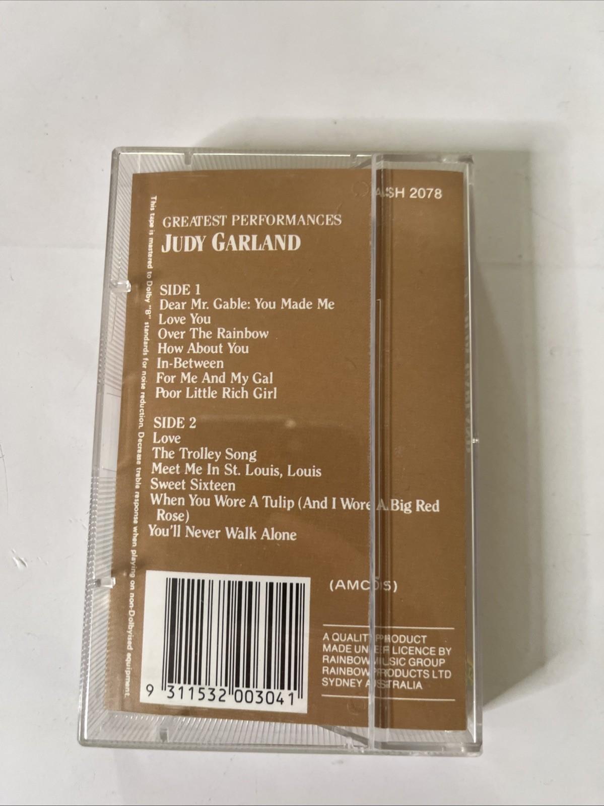 Judy Garland – Greatest Performances  (Music Cassette) Australia ASH 2078