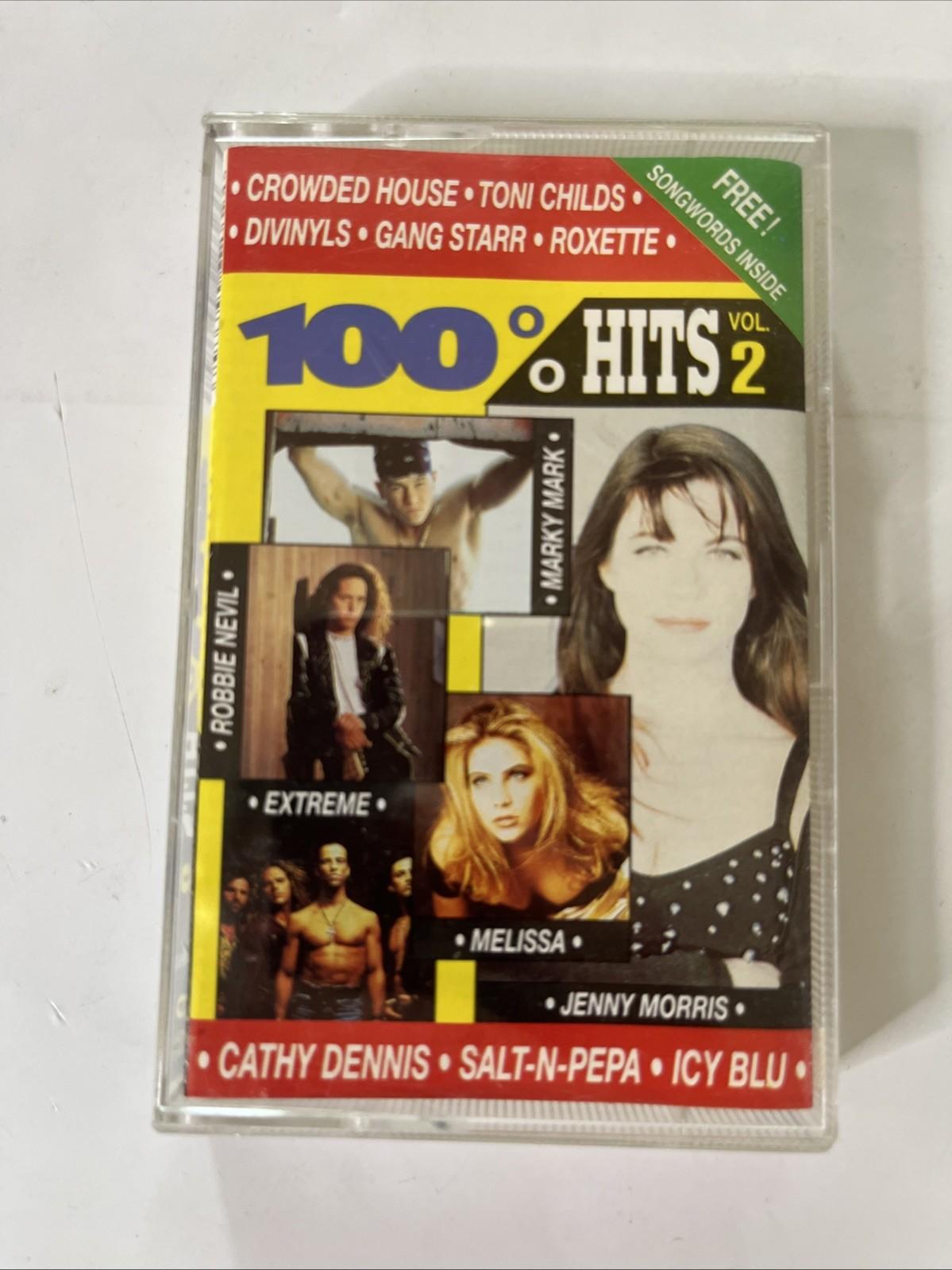 Various – 100% Hits Vol. 2 (Cassette, 1991) Australia 954830937-4
