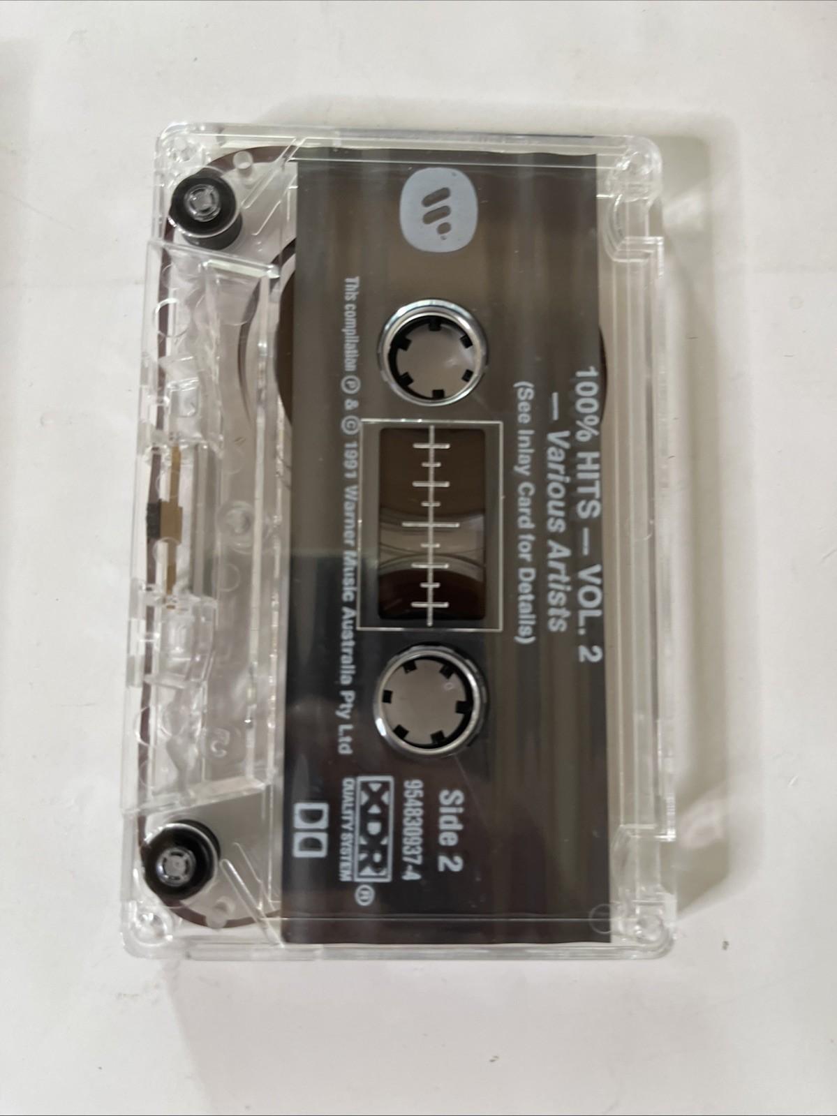 Various – 100% Hits Vol. 2 (Cassette, 1991) Australia 954830937-4