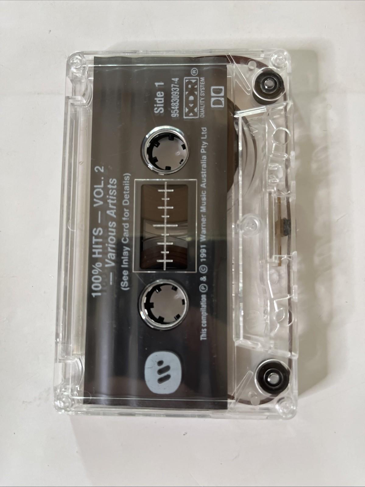 Various – 100% Hits Vol. 2 (Cassette, 1991) Australia 954830937-4