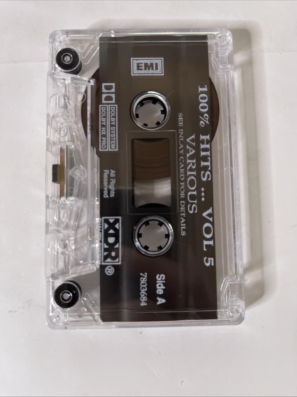 Various – 100% Hits Volume 5 (Cassette, 1992) Australia 7803684