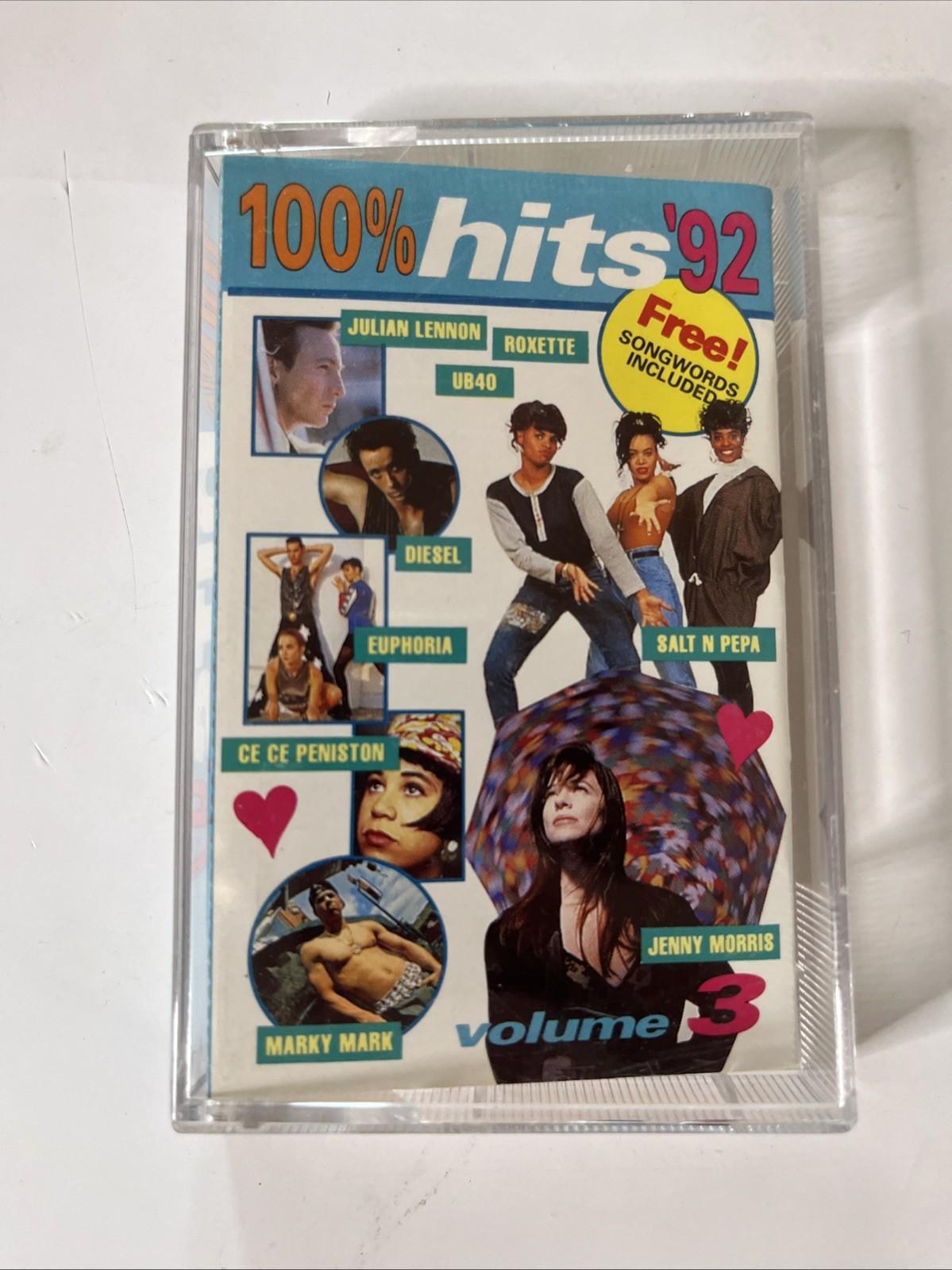 Various – 100% Hits '92 Volume 3 (Cassette, 1992) Australia TC-798896-4