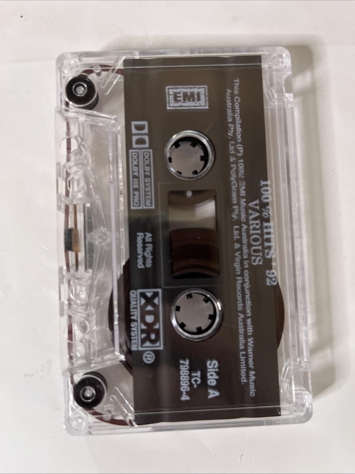 Various – 100% Hits '92 Volume 3 (Cassette, 1992) Australia TC-798896-4