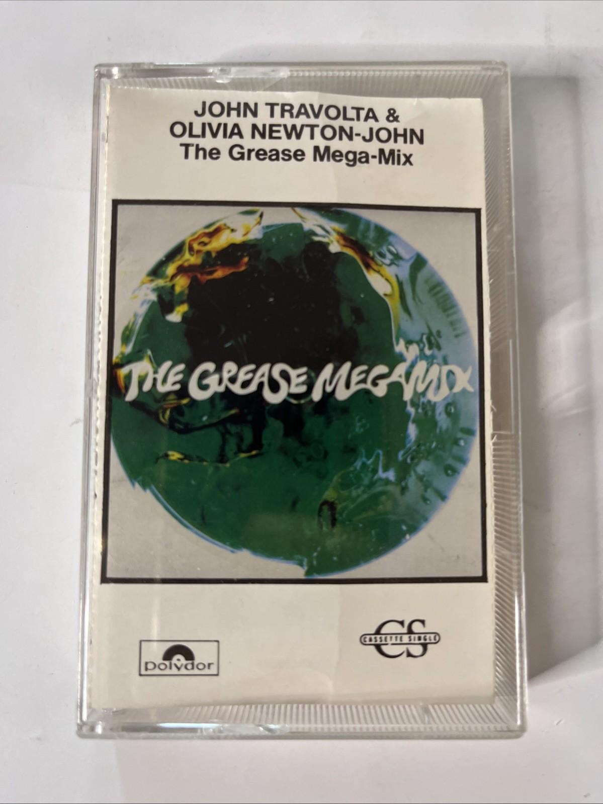 John Travolta, Olivia Newton-John – The Grease Megamix (Music Cassette, 1990) -4