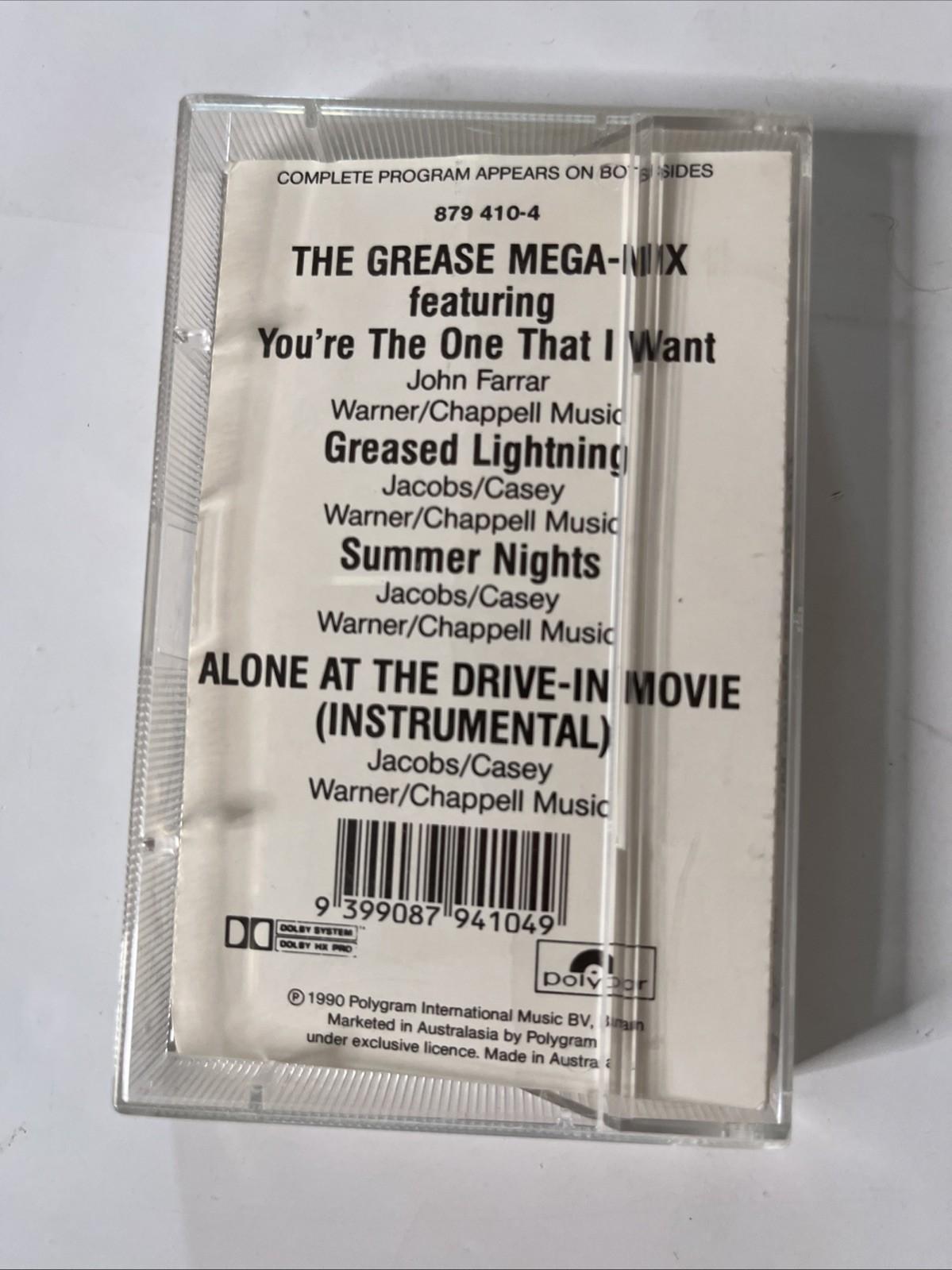 John Travolta, Olivia Newton-John – The Grease Megamix (Music Cassette, 1990) -4