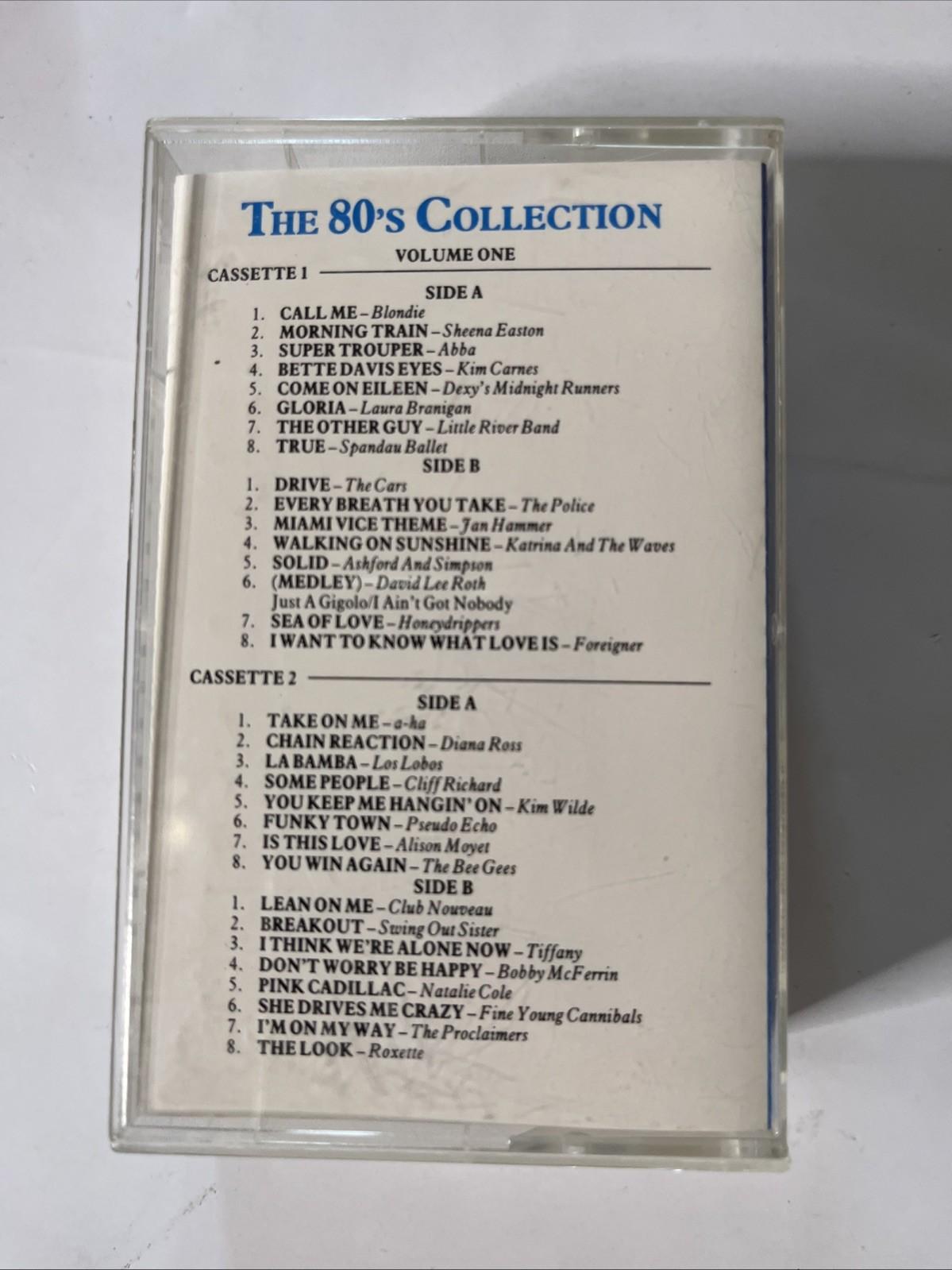 Various – The 80's Collection Volume One (Cassette, 1990, 2-Tapes) Australasia