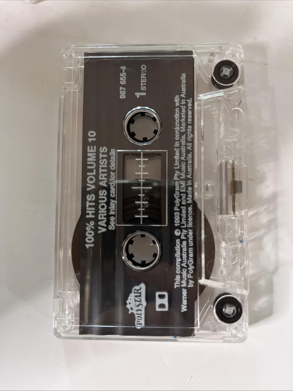 Various – 100% Hits Volume 10 (Cassette, 1993) Australia 987655-4