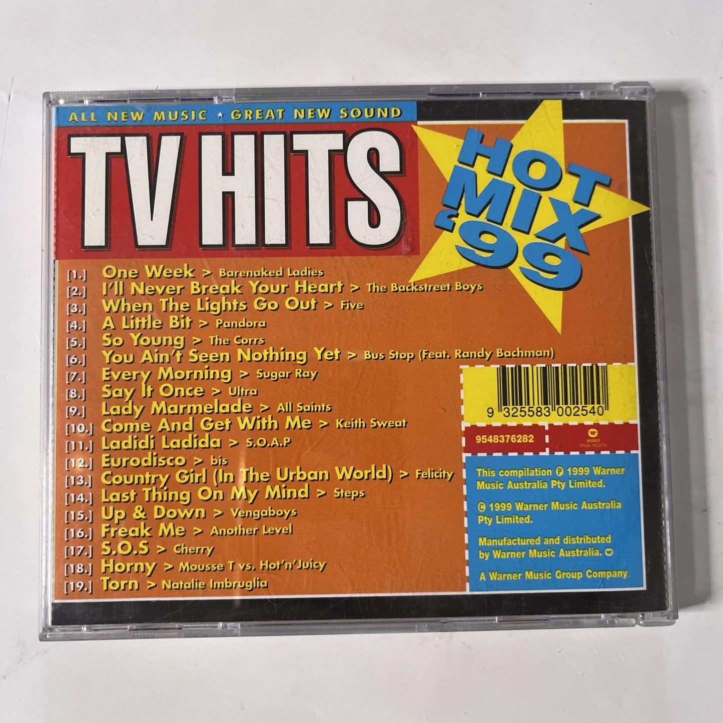 Various – TV Hits Hot Mix '99 (CD, 1999) Australia 9548376282