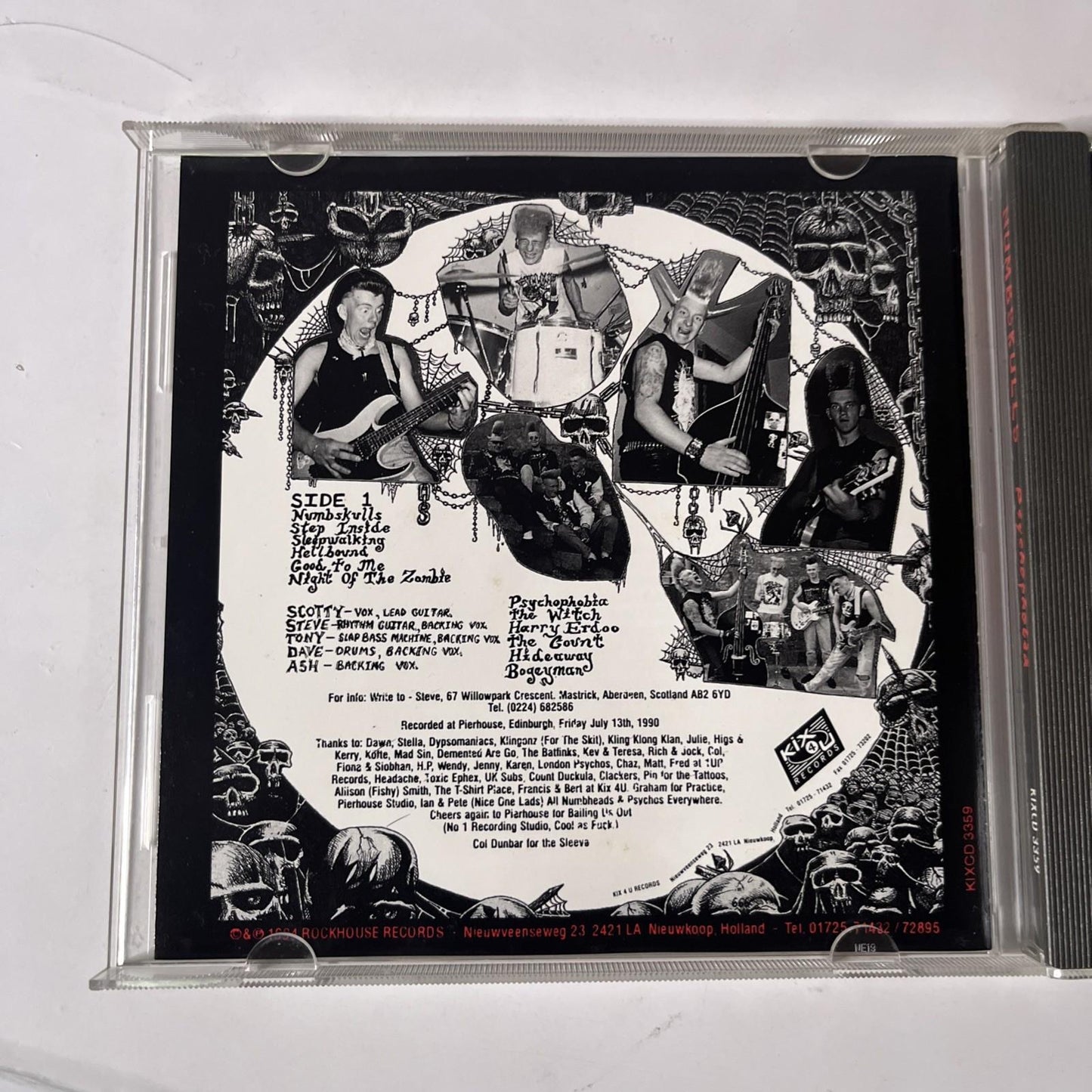 Numbskulls – Psychophobia (CD, 1994) Benelux KIXCD 3359