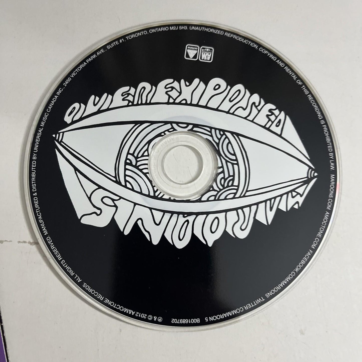 Maroon 5 – Overexposed (CD, 2012) Canada Digipak B001689702